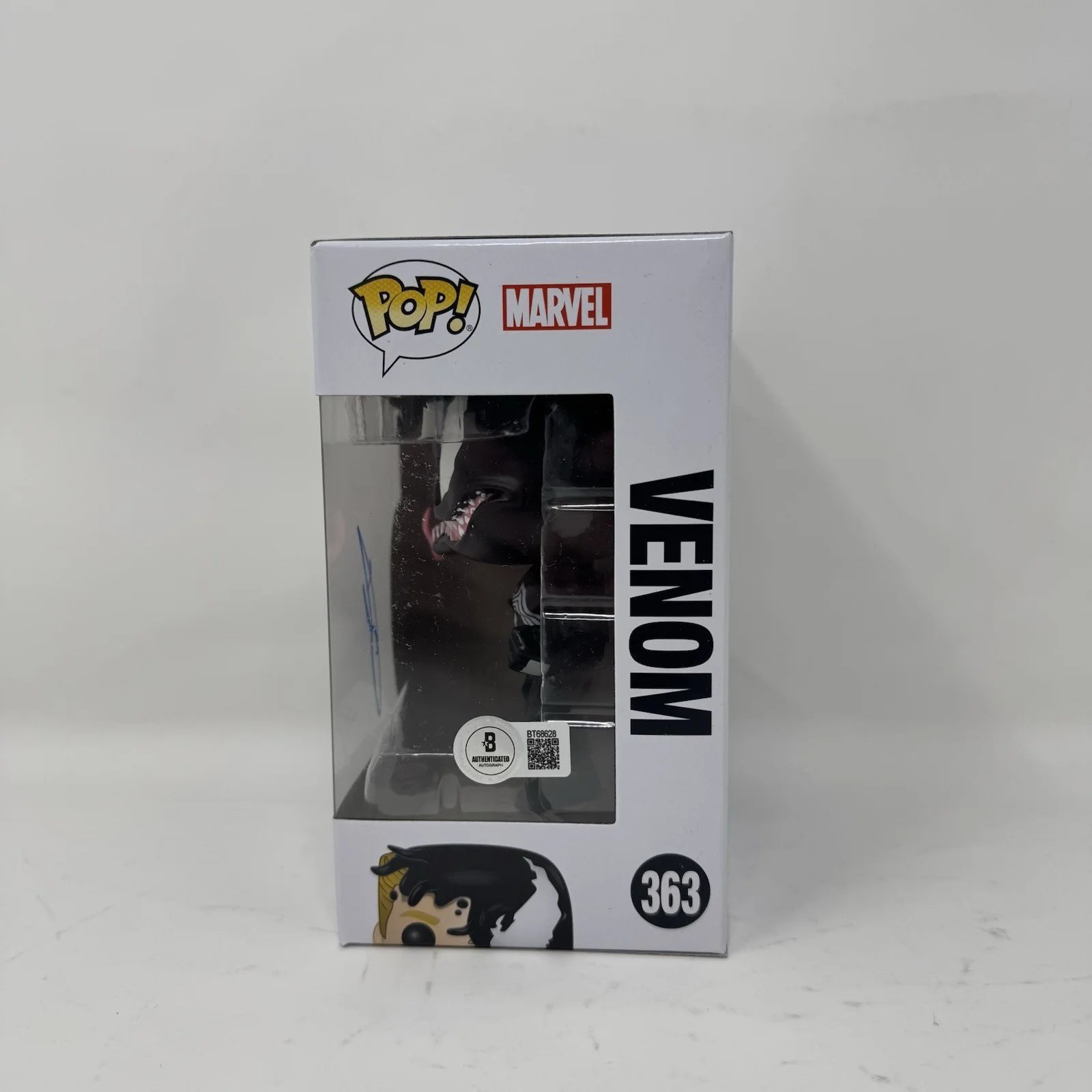 Tom Hardy — Tom Hardy Signed Venom Funko Pop Marvel Venom Autograph Eddie Brock Beckett COA, изображение 5