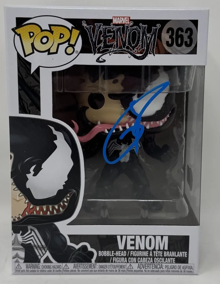 Tom Hardy — Tom Hardy Signed Venom Funko Pop Marvel Venom 363 Autograph Beckett COA