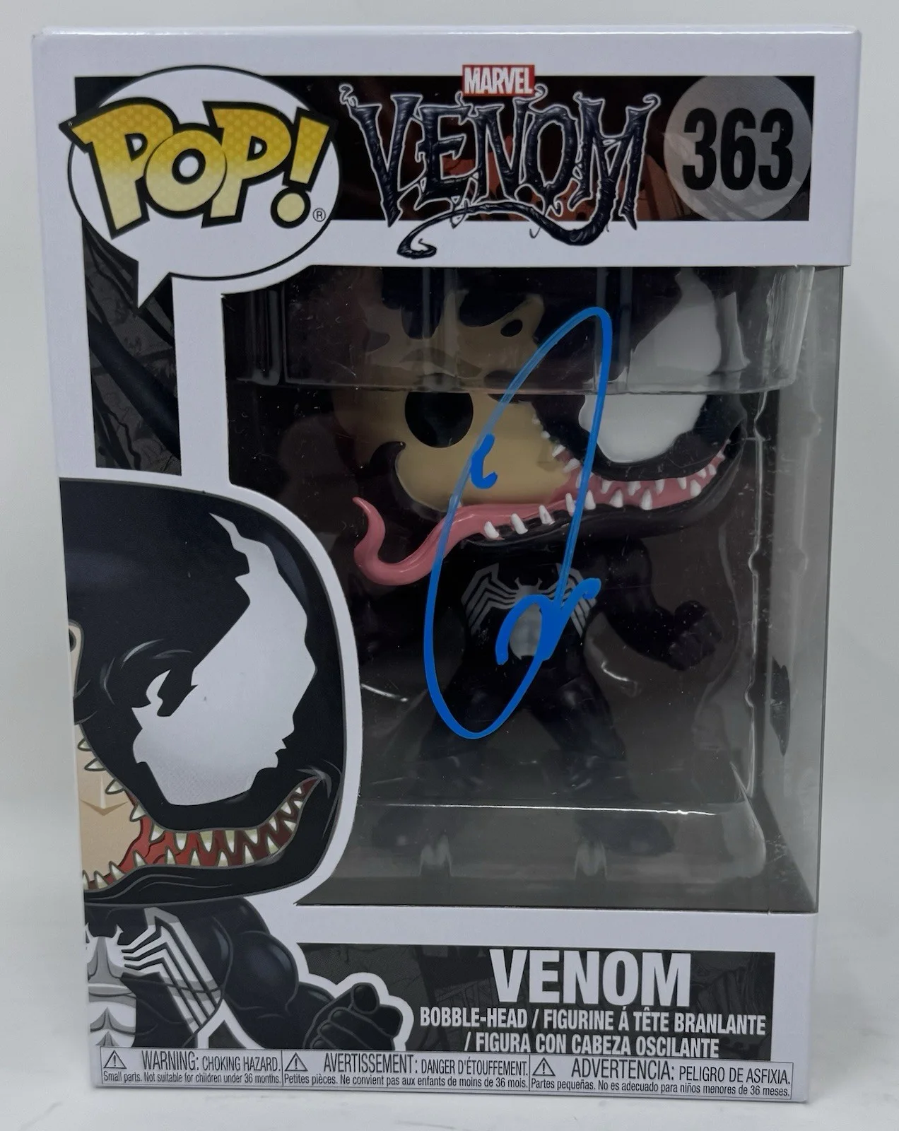 Tom Hardy — Tom Hardy Signed Venom Funko Pop Marvel Venom 363 Autograph Beckett COA