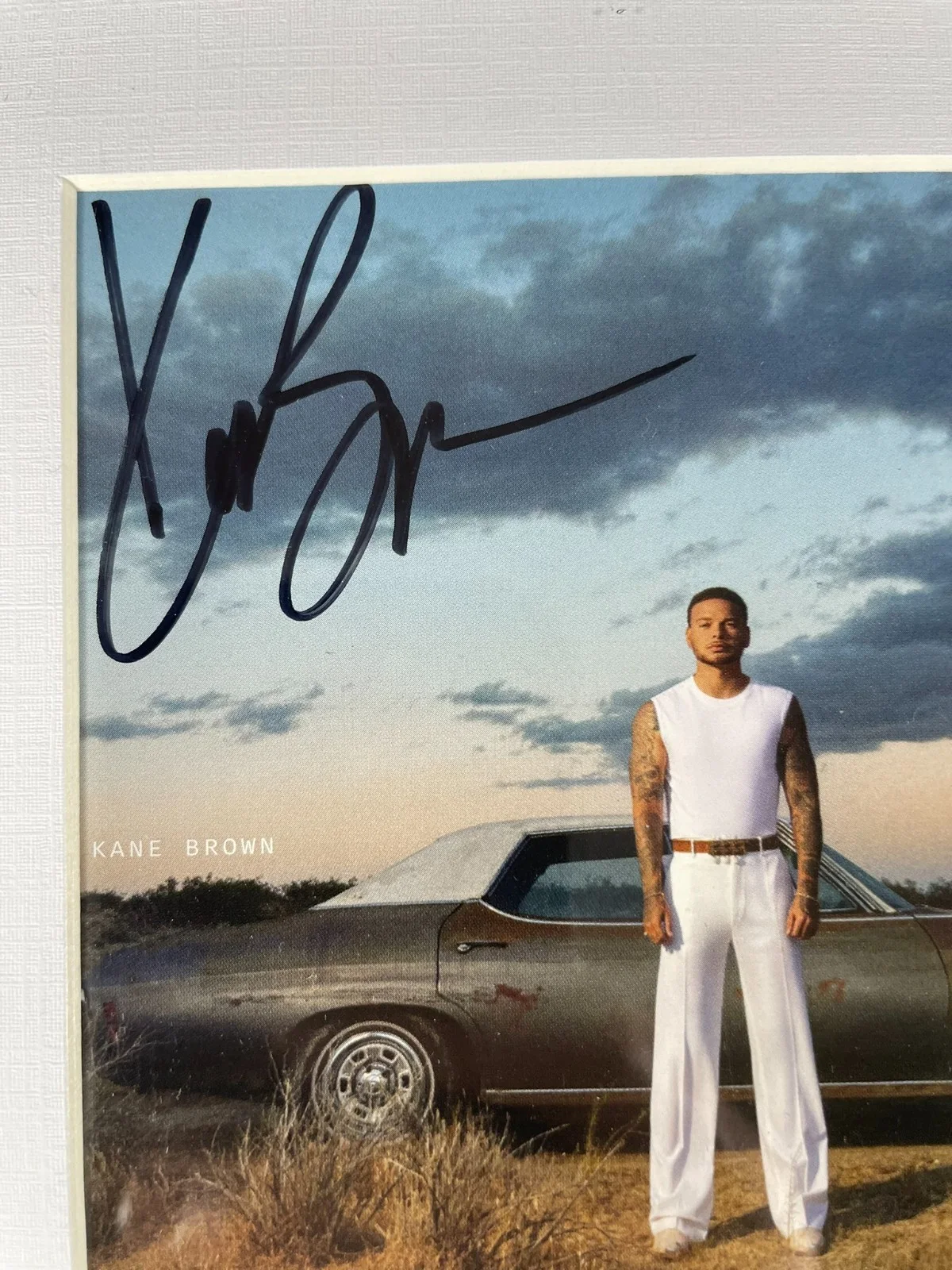 Kane Brown — Kane Brown Signed The High Road CD Booklet & CD Framed Display Autograph JSA COA, image 2