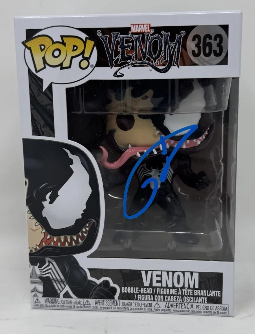 Tom Hardy — Tom Hardy Signed Venom Funko Pop Marvel Venom 363 Autograph Beckett COA