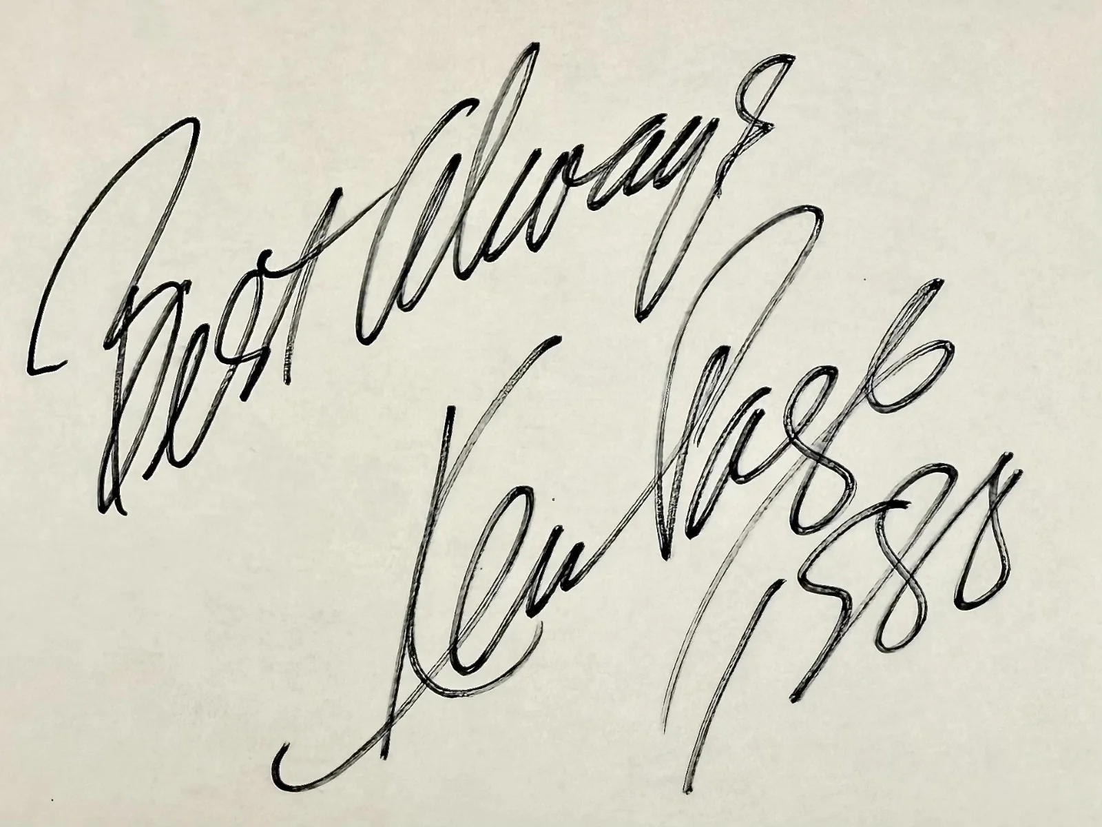 Ken Page — KEN PAGE Signed Autographed 4x6 INDEX CARD The Nightmare Before Christmas SABLE, изображение 2