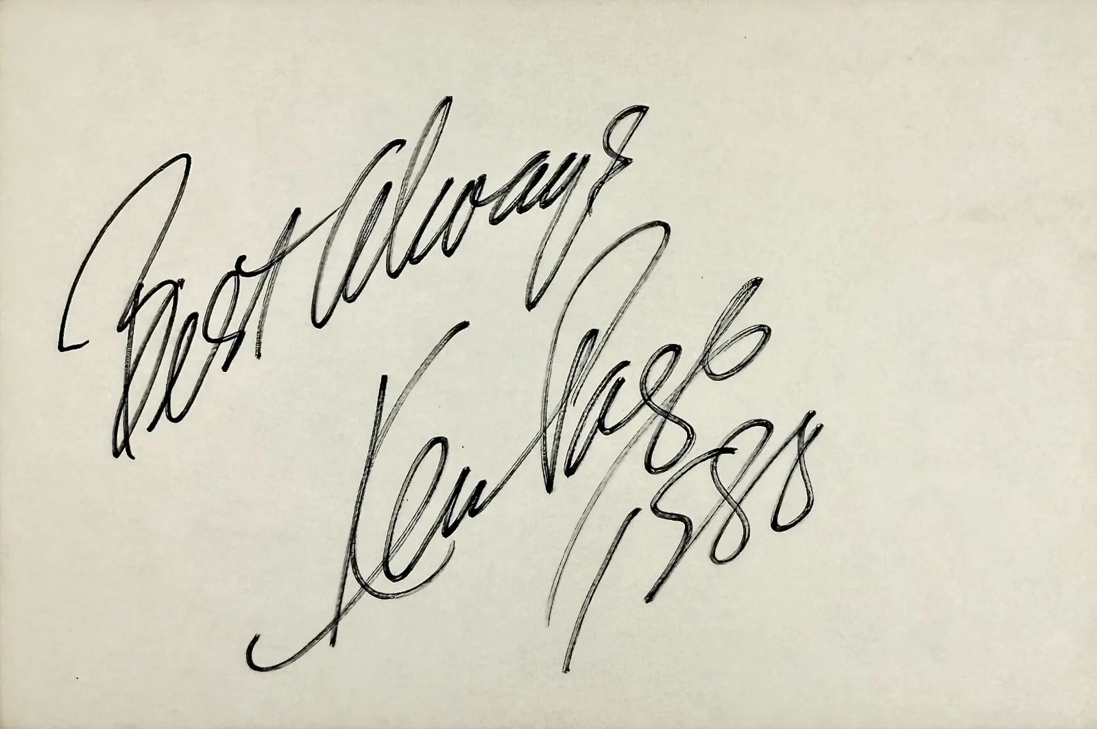 Ken Page — KEN PAGE Signed Autographed 4x6 INDEX CARD The Nightmare Before Christmas SABLE, изображение 4