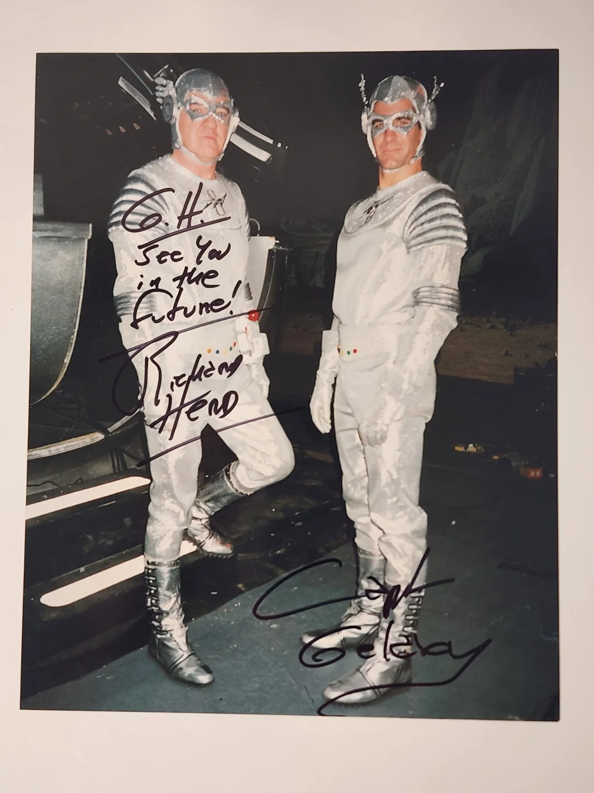 Richard Herd — Richard Herd "Quantum Leap" Capt Galaxy Photo Signed Autographed Future Boy ep., image 2