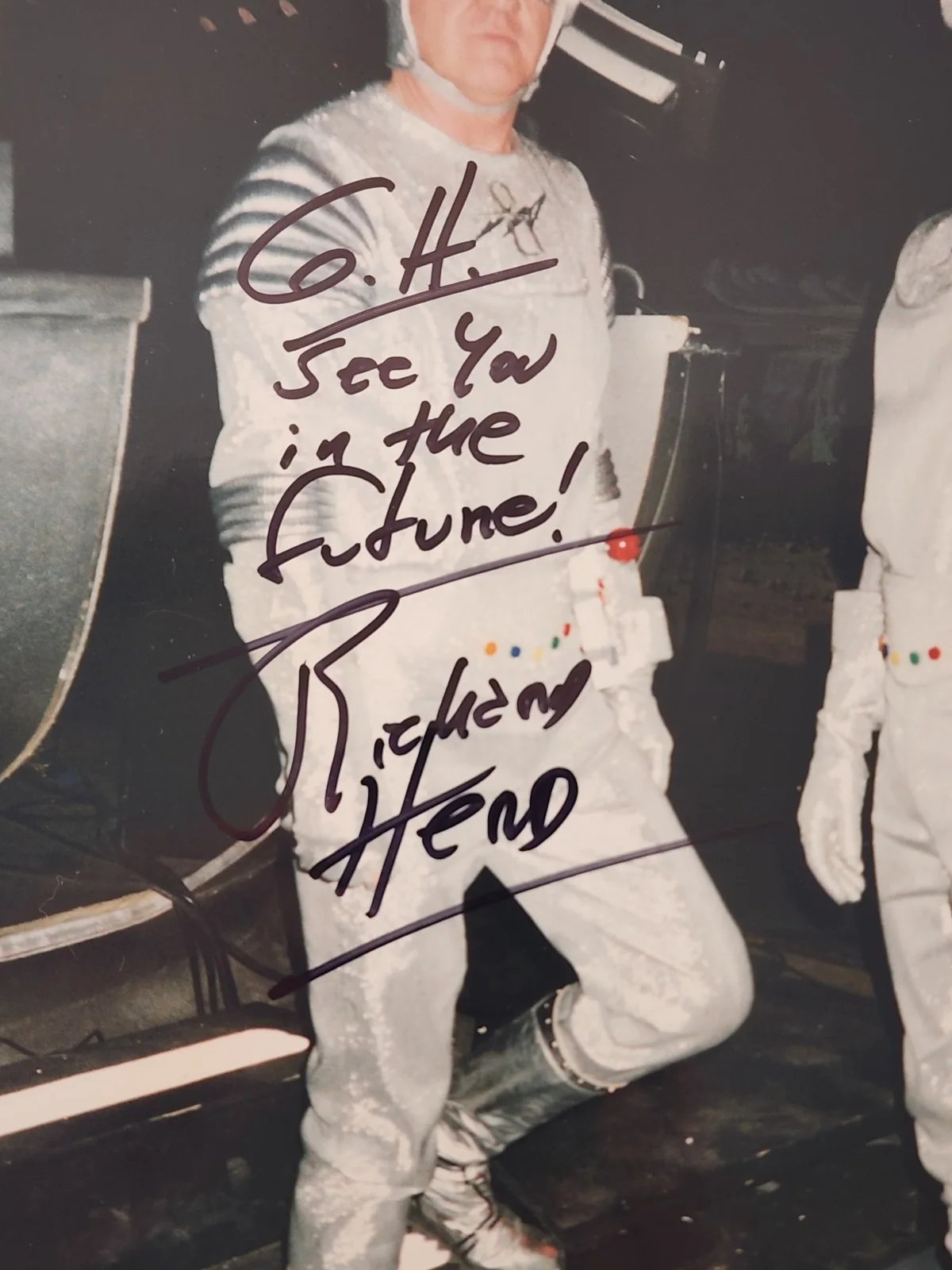 Richard Herd — Richard Herd "Quantum Leap" Capt Galaxy Photo Signed Autographed Future Boy ep., image 3