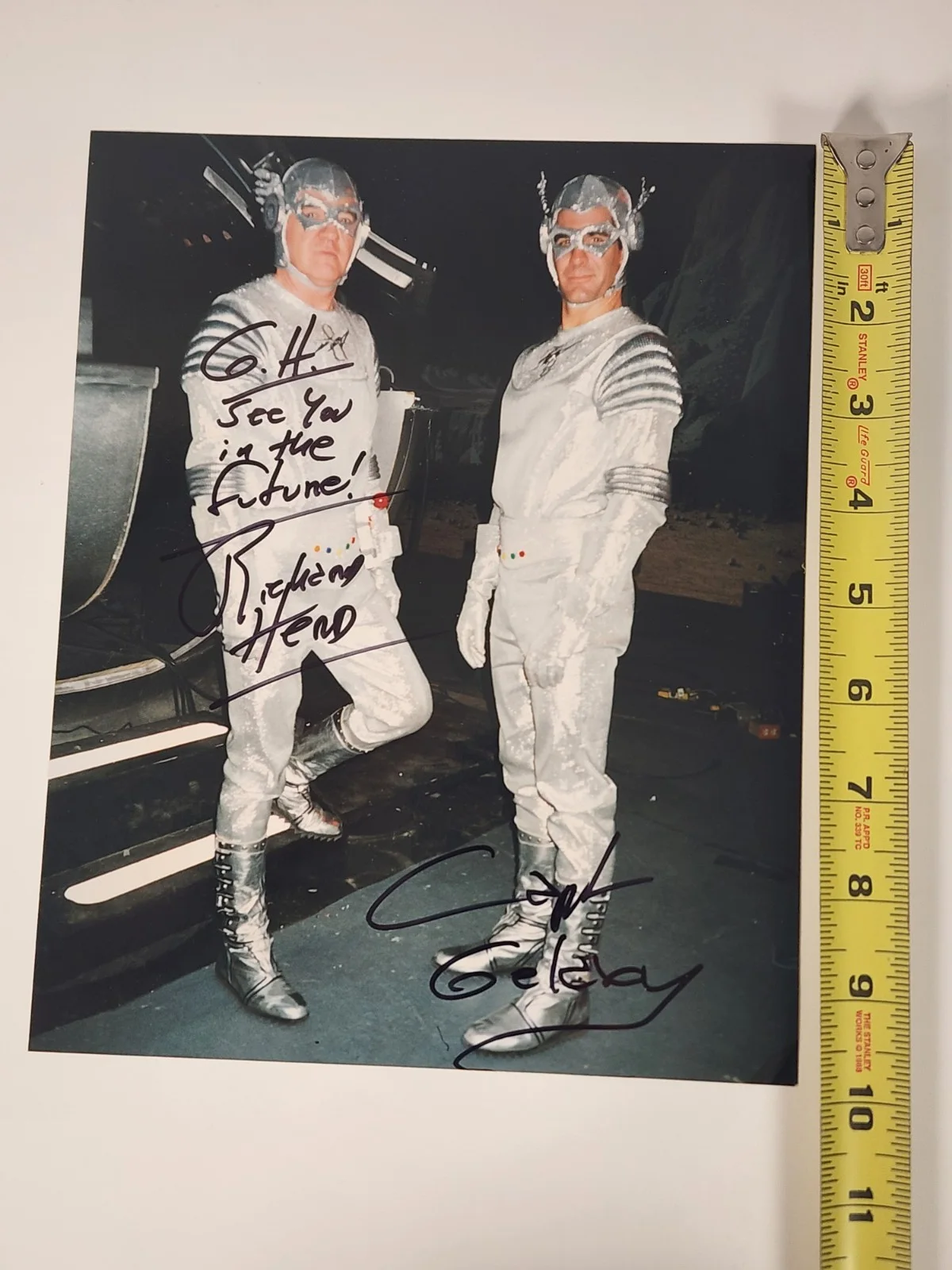 Richard Herd — Richard Herd "Quantum Leap" Capt Galaxy Photo Signed Autographed Future Boy ep., image 5