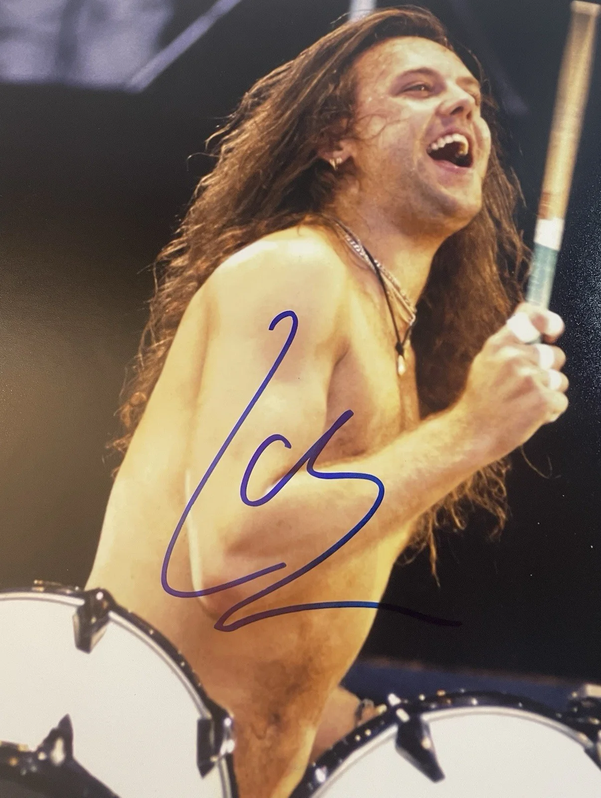Lars Ulrich Metallica Signed 11x14 Photo Metal Rare JSA COA, изображение 2