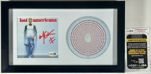 Machine Gun Kelly — MGK Machine Gun Kelly Signed Lost Americana CD Booklet Framed Display JSA COA