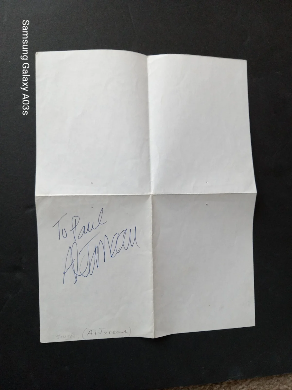 AL JARREAU - American Singer Signed at NBC Stuido 11 Santa Barbara California., изображение 2