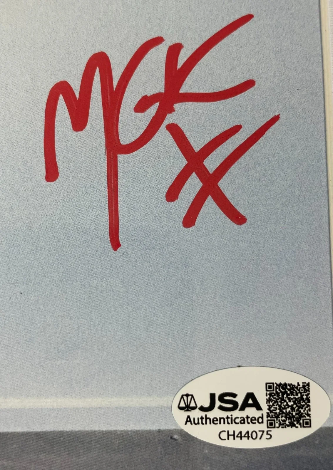Machine Gun Kelly — MGK Machine Gun Kelly Signed Lost Americana CD Booklet Framed Display JSA COA, image 2