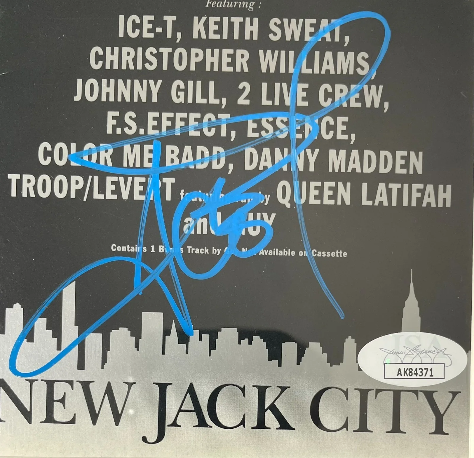 Ice-T — Ice-T Signed New Jack City Soundtrack CD Booklet & CD Framed Display JSA COA, изображение 2