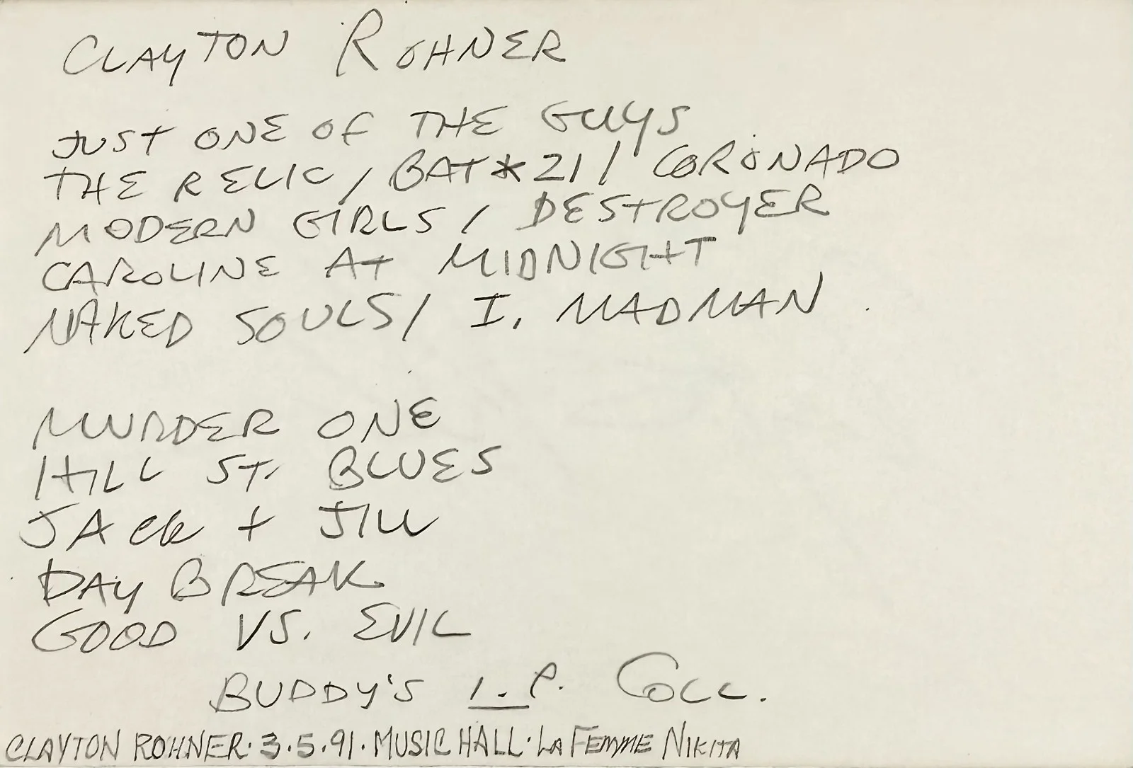 Clayton Rohner — CLAYTON ROHNER Signed Autographed 4x6 INDEX CARD STAR TREK : The Next Generation, изображение 3