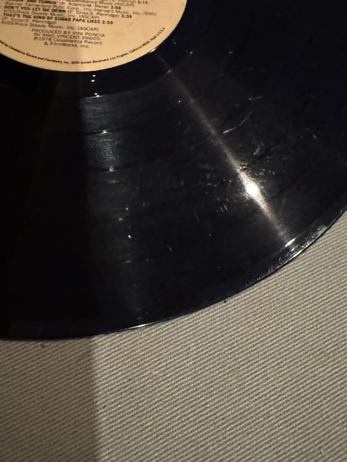 KISS Peter Criss 1978 Record Album NBLP 7122 - Autographed by Peter Criss, изображение 5