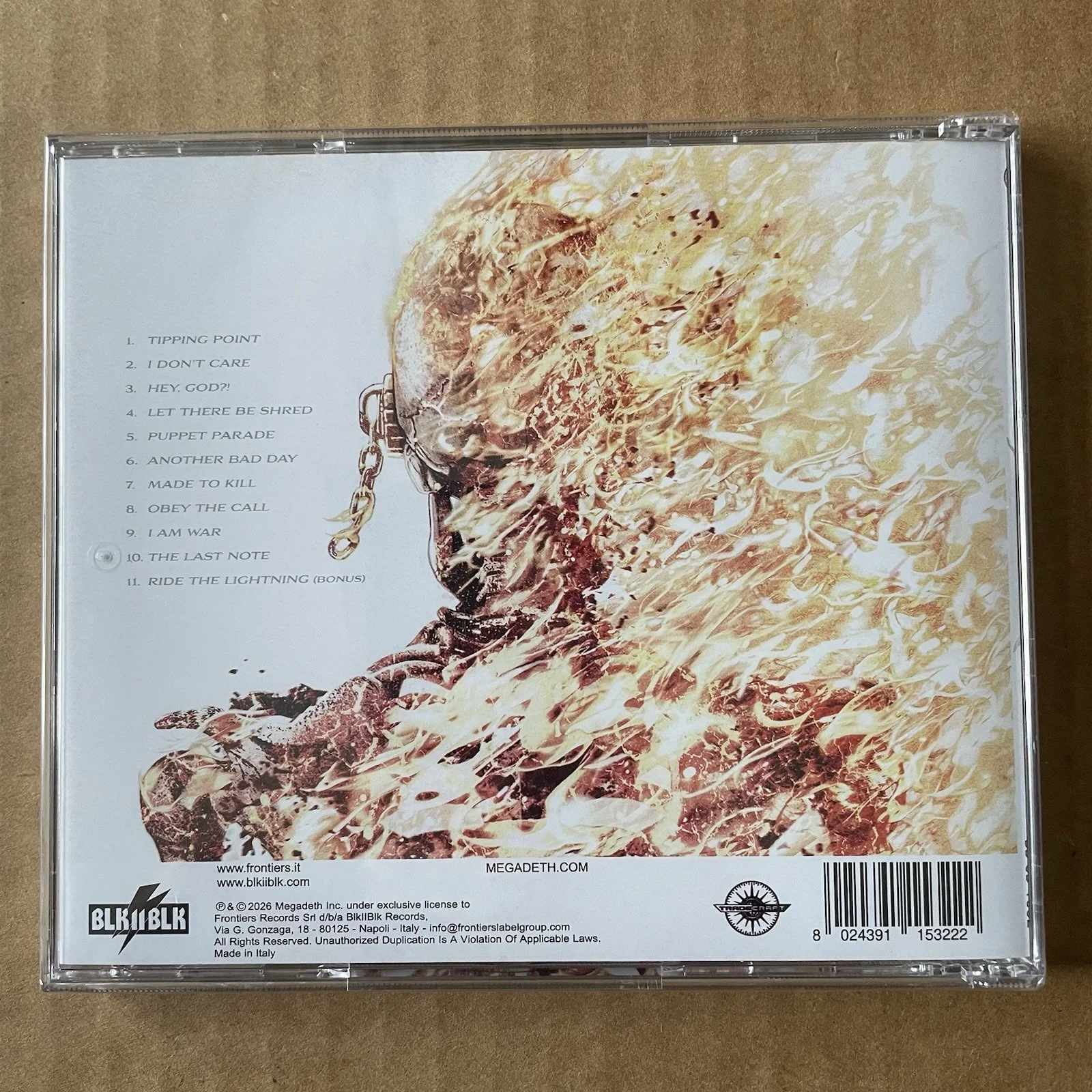 Megadeth Self Titled SIGNED CD 2026 AUTOGRAPHED Photo Insert, image 3