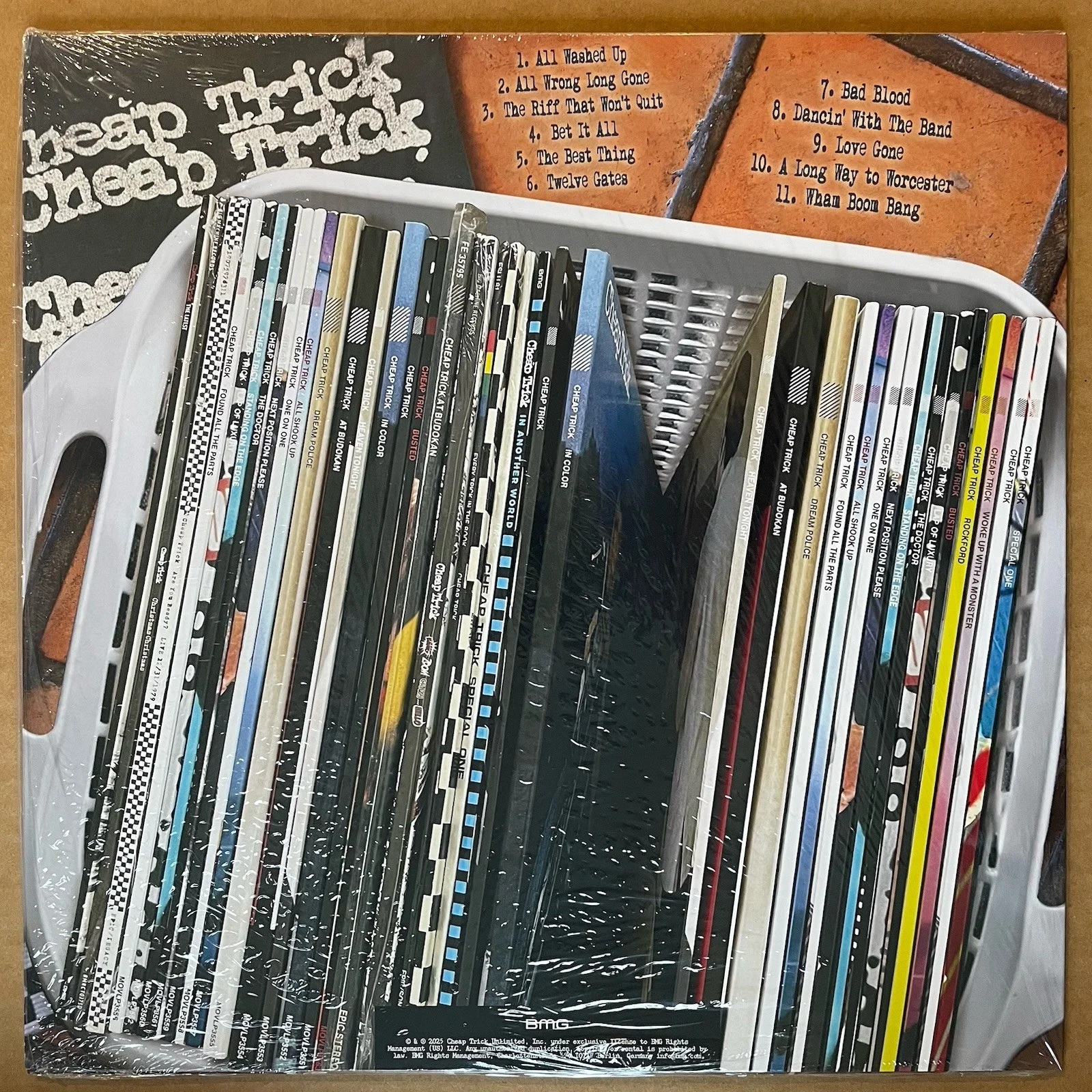 Cheap Trick All Washed Up SEALED LP w Signed Auto Insert Graphite Marble Vinyl, image 3