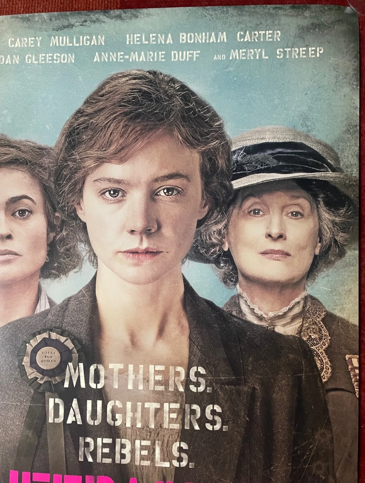SUFFRAGETTE (2015) Original UK One Sheet Movie Film Poster Carey Mulligan, изображение 3