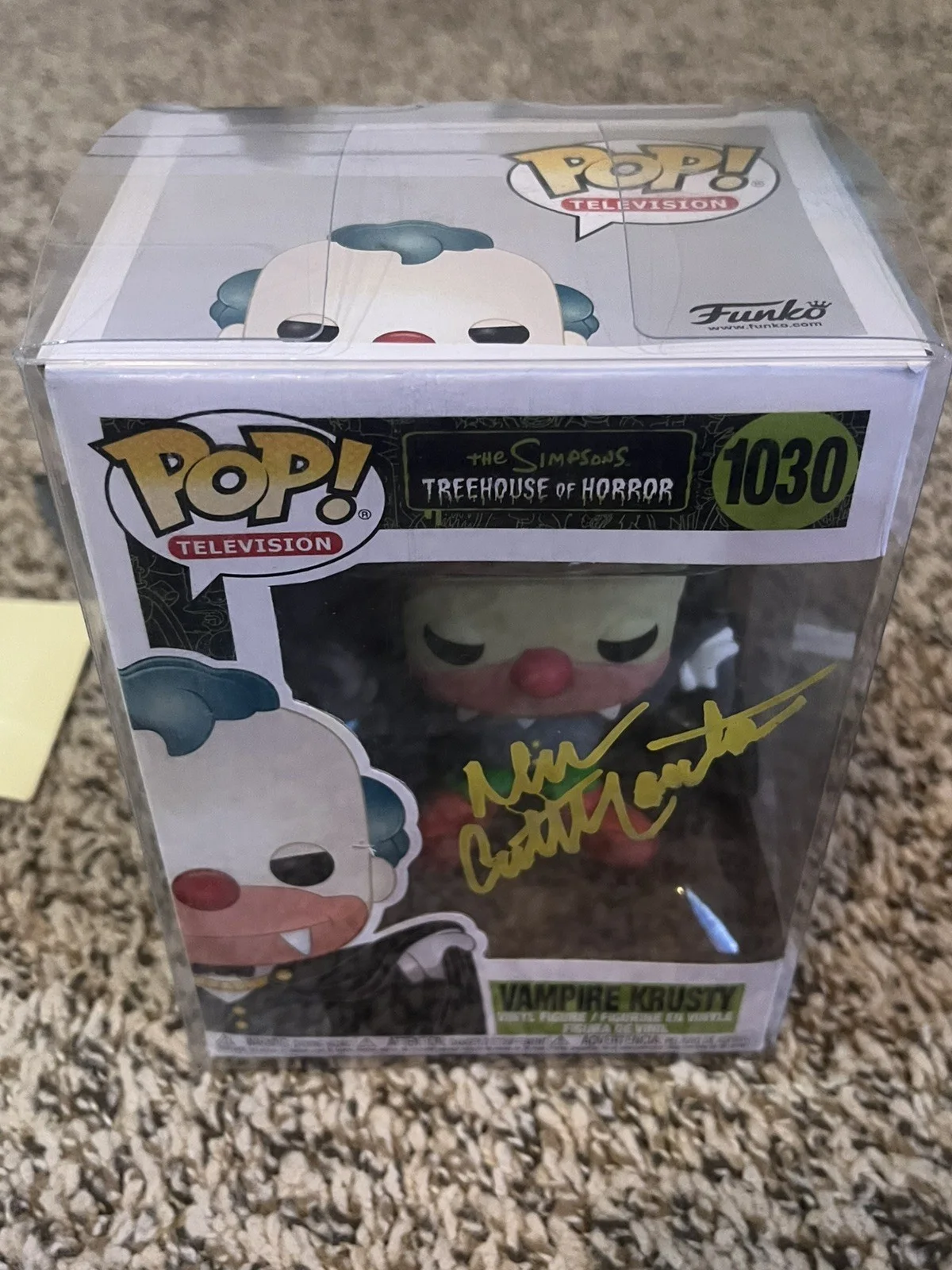 Dan Castellaneta — Dan Castellaneta Signed Vampire Krusty Simpsons Funko Pop Beckett COA, image 2