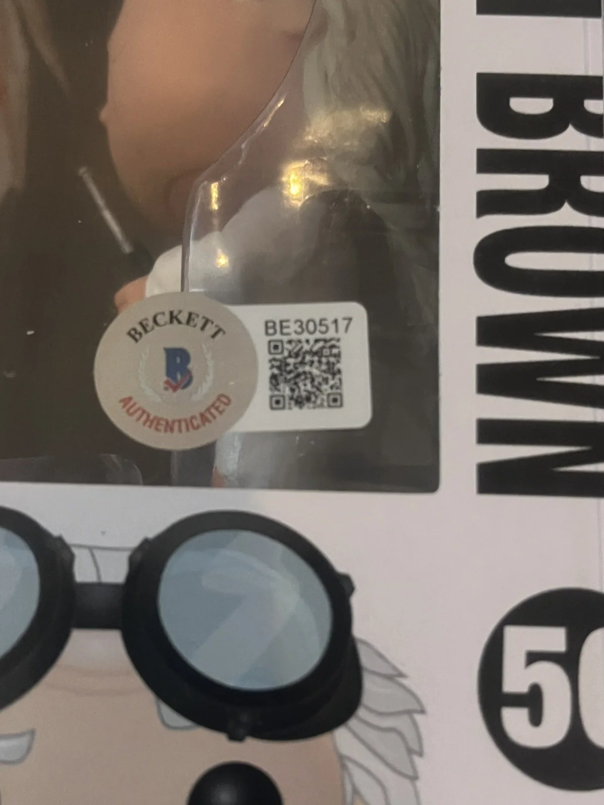 CHRISTOPHER LLOYD — Christopher Lloyd Signed Back to the Future Doc Brown 50 Funko Auto Beckett, image 2