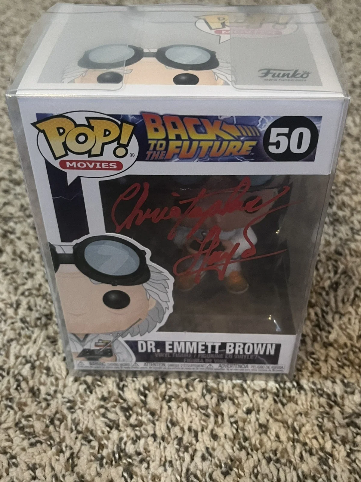 CHRISTOPHER LLOYD — Christopher Lloyd Signed Back to the Future Doc Brown 50 Funko Auto Beckett, image 3