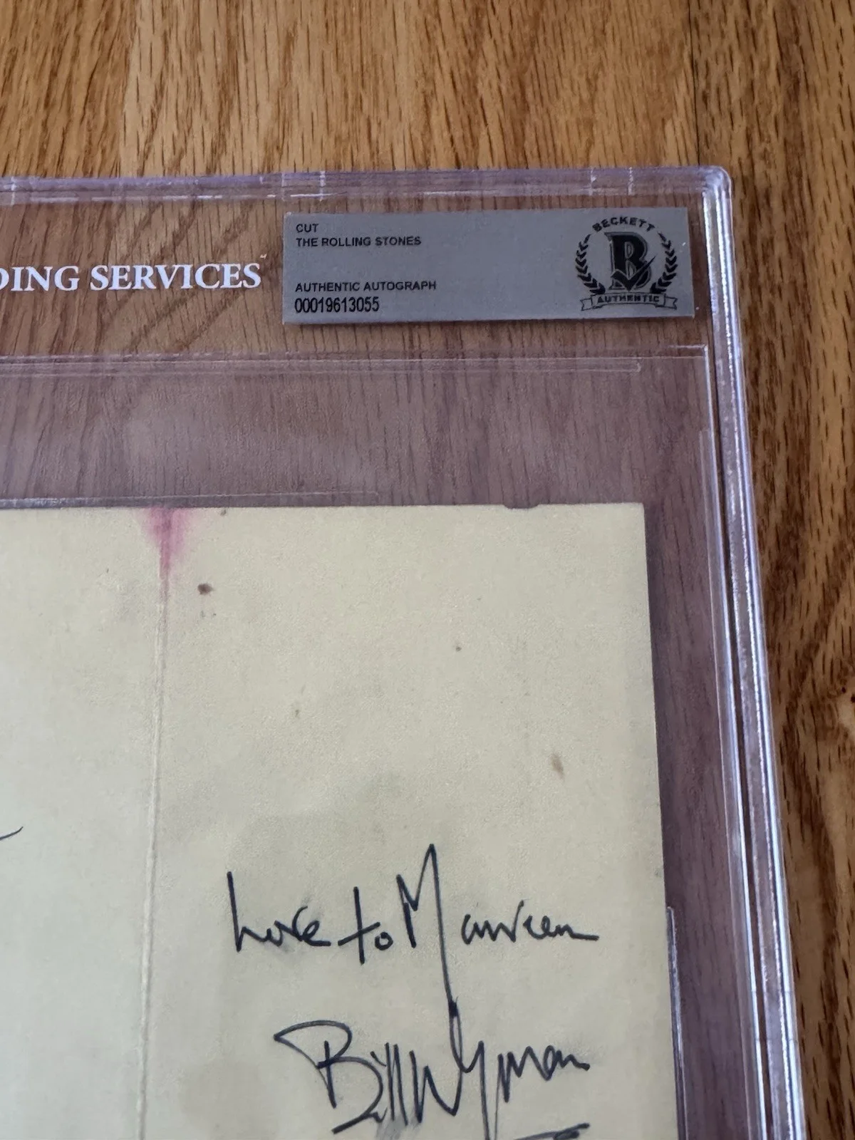 Rolling Stones Signed Itinerary- Mick Jagger Wyman Watts Jones Beckett Slabbed, изображение 2