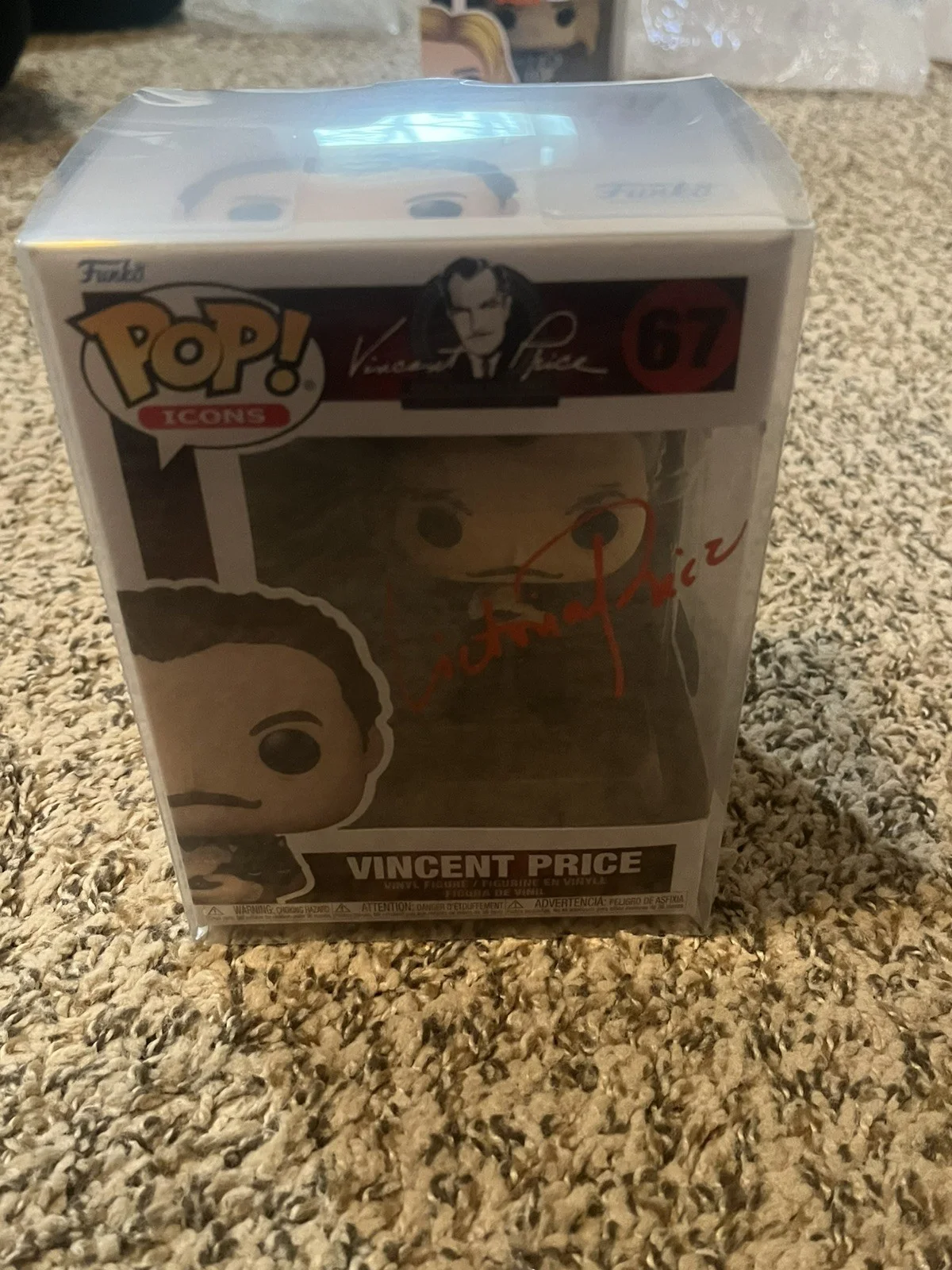 Victoria Price signed Vincent Price Funko Pop autograph ~ Beckett BAS hologram, изображение 3