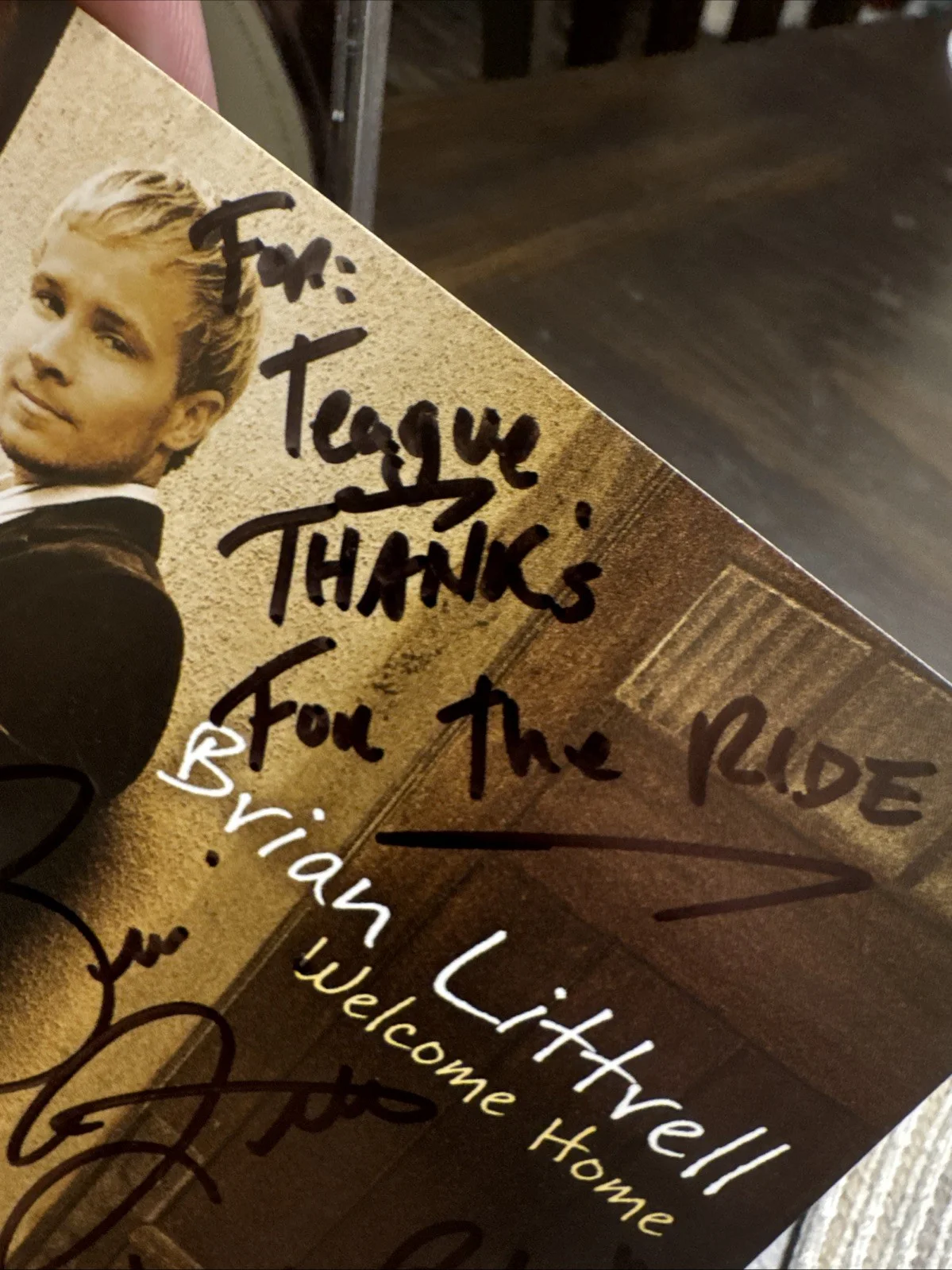 Brian Littrell: Welcome Home MUSIC AUDIO CD Backstreet Boys SIGNED AUTOGRAPHED, изображение 5