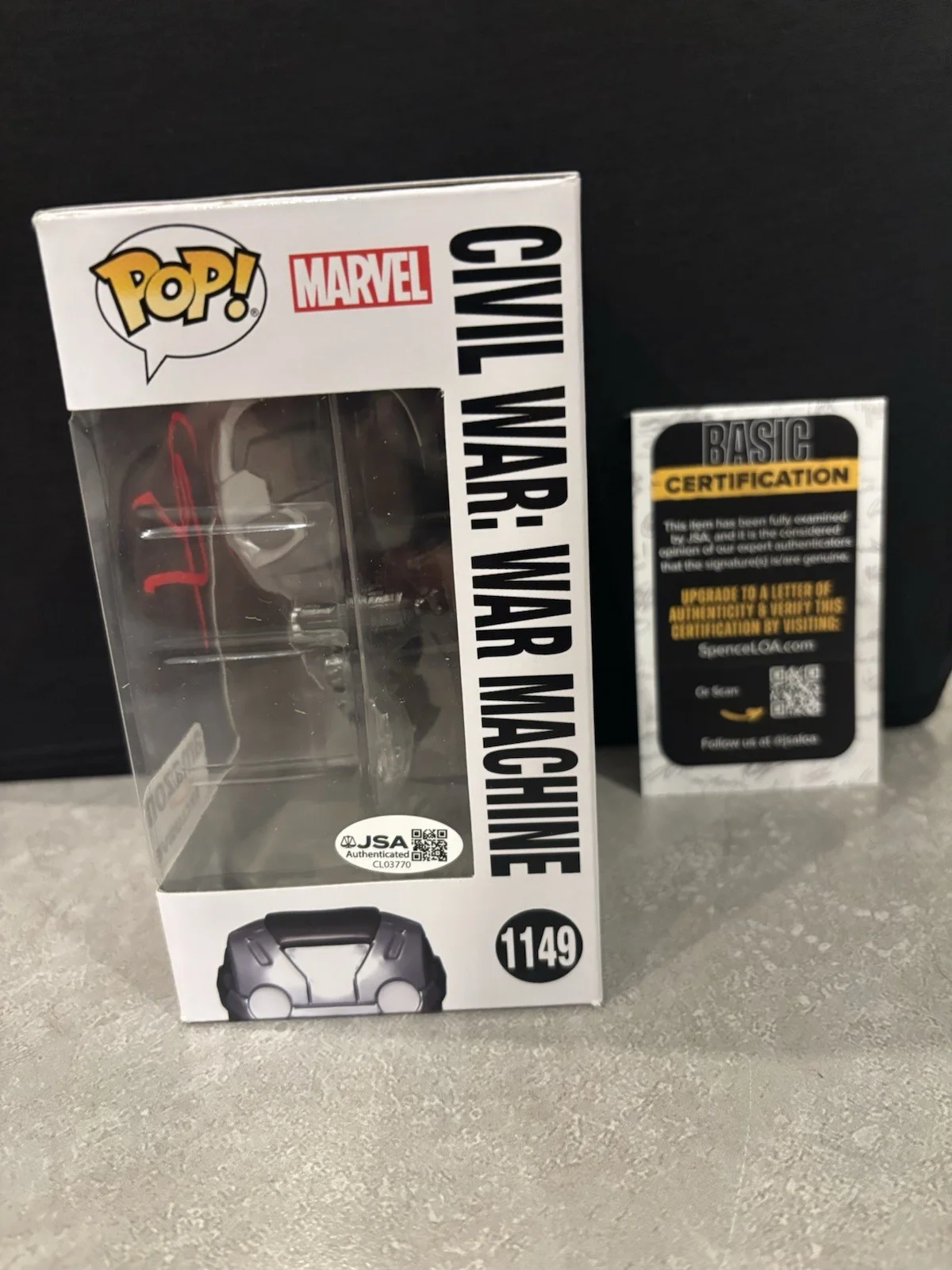 Don Cheadle Signed Autographed War Machine Civil War Funko Pop Exclusive JSA COA, image 2