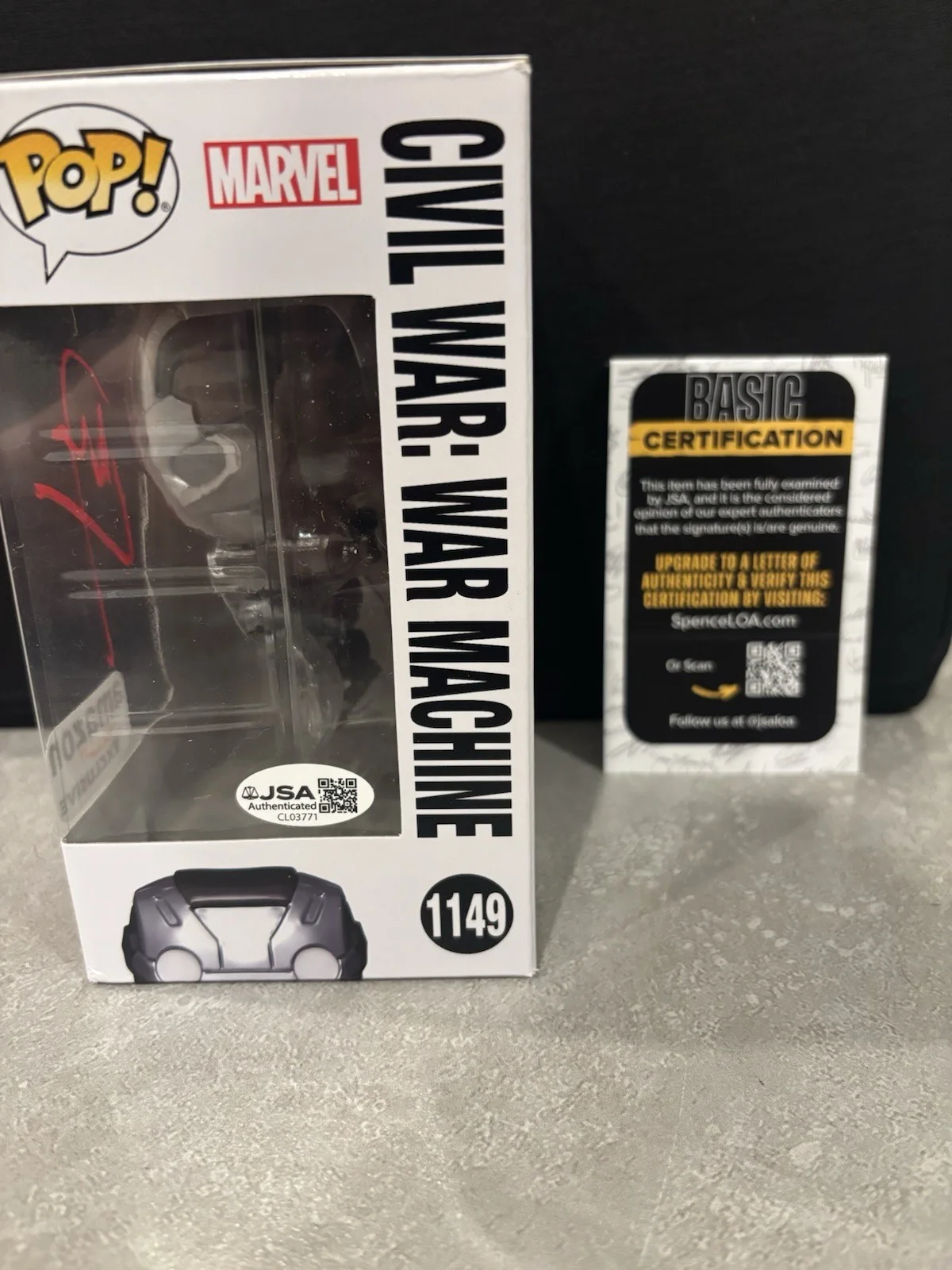 Don Cheadle Signed Autographed War Machine Civil War Funko Pop Exclusive JSA COA, image 2