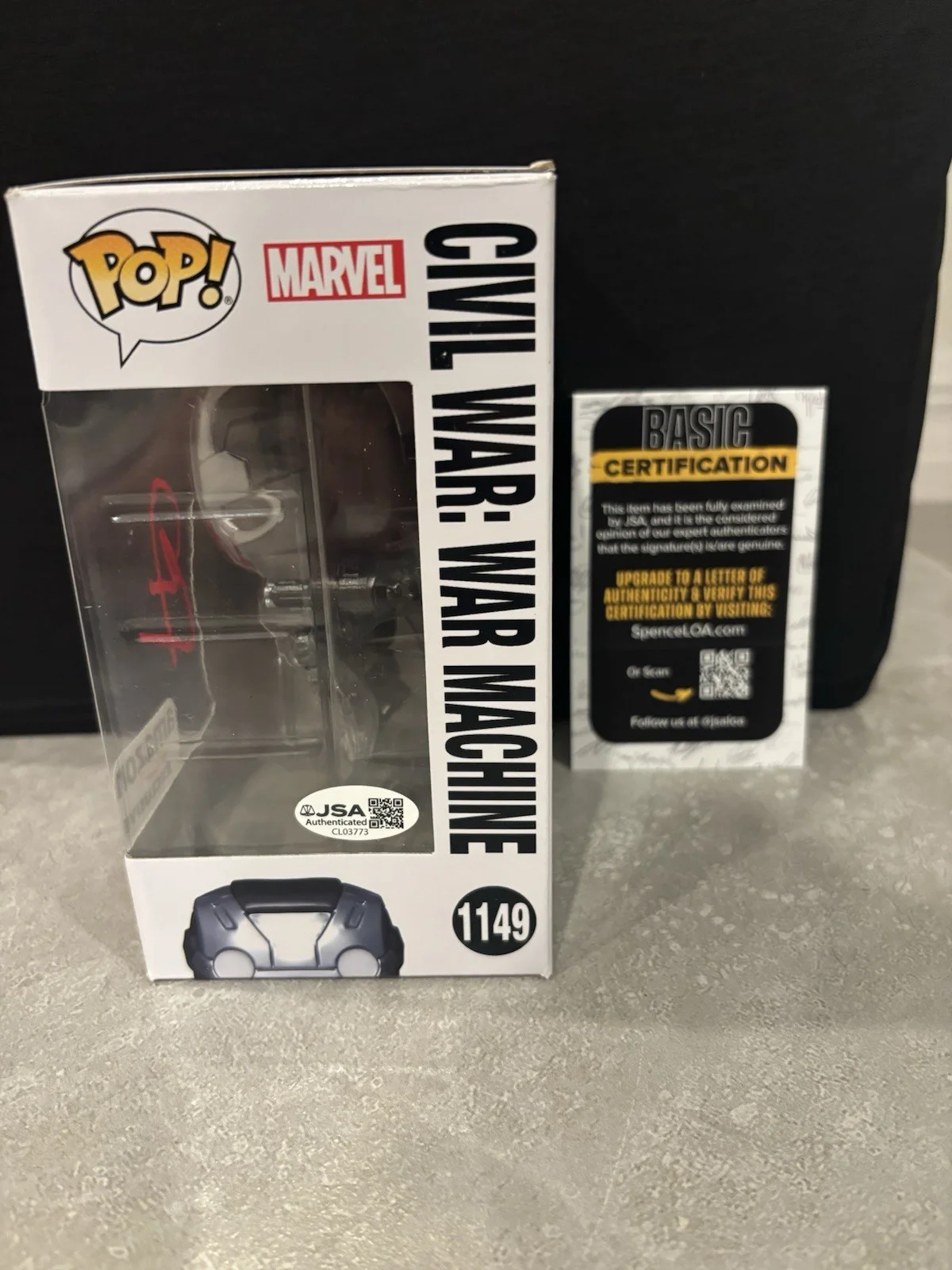 Don Cheadle Signed Autographed War Machine Civil War Funko Pop Exclusive JSA COA, изображение 2