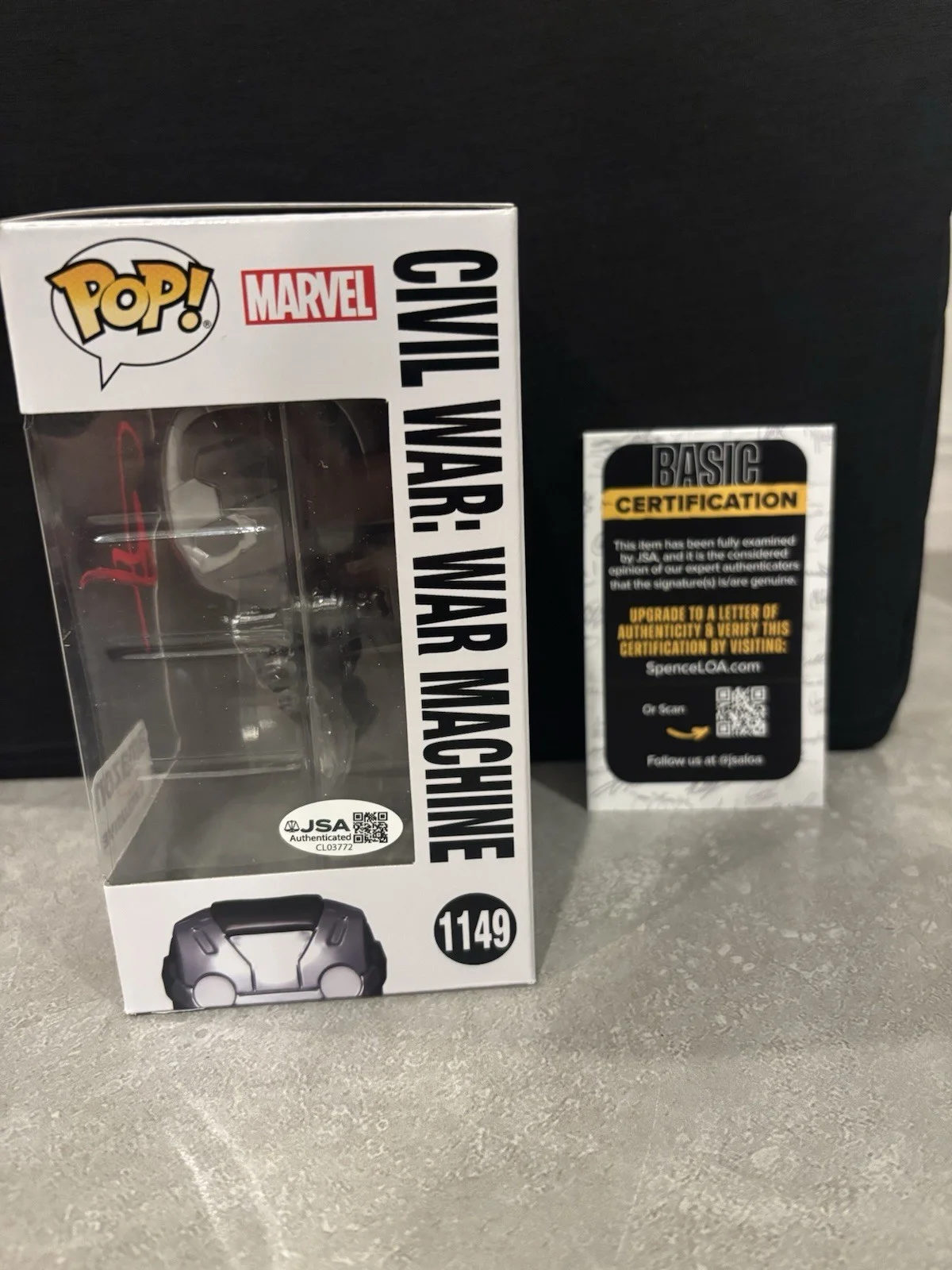 Don Cheadle Signed Autographed War Machine Civil War Funko Pop Exclusive JSA COA, изображение 2
