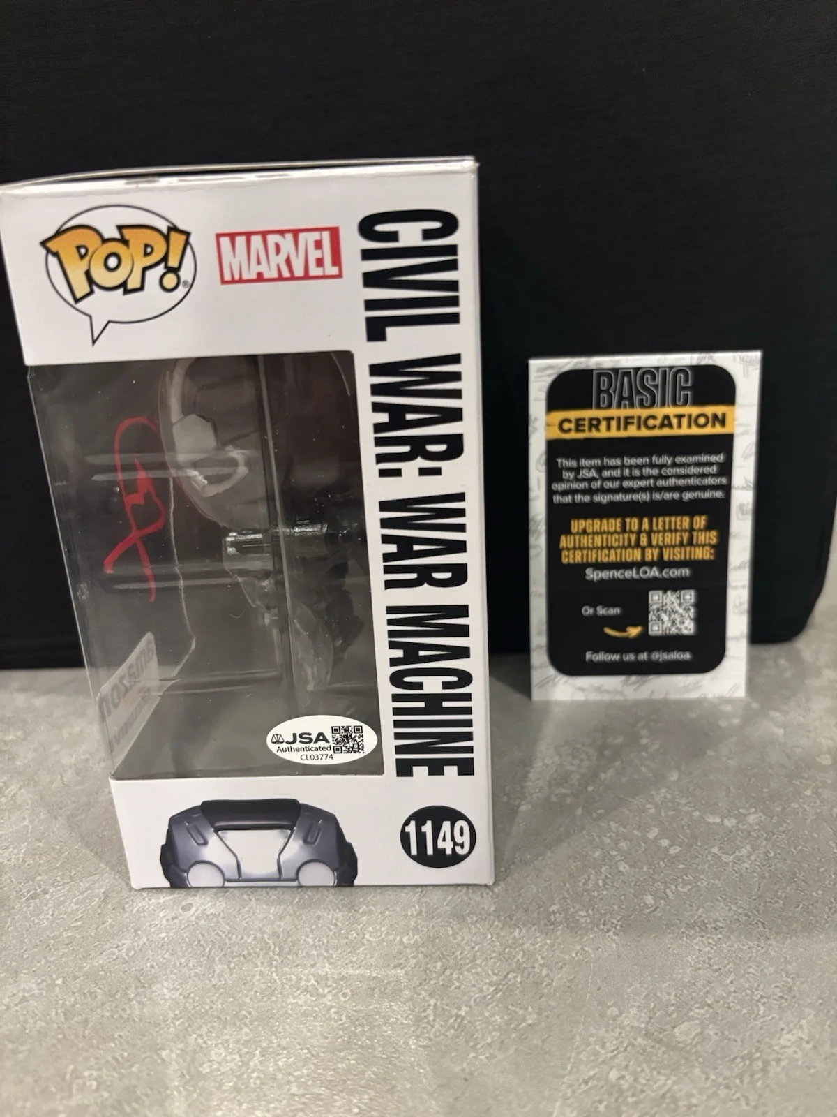 Don Cheadle Signed Autographed War Machine Civil War Funko Pop Exclusive JSA COA, image 2