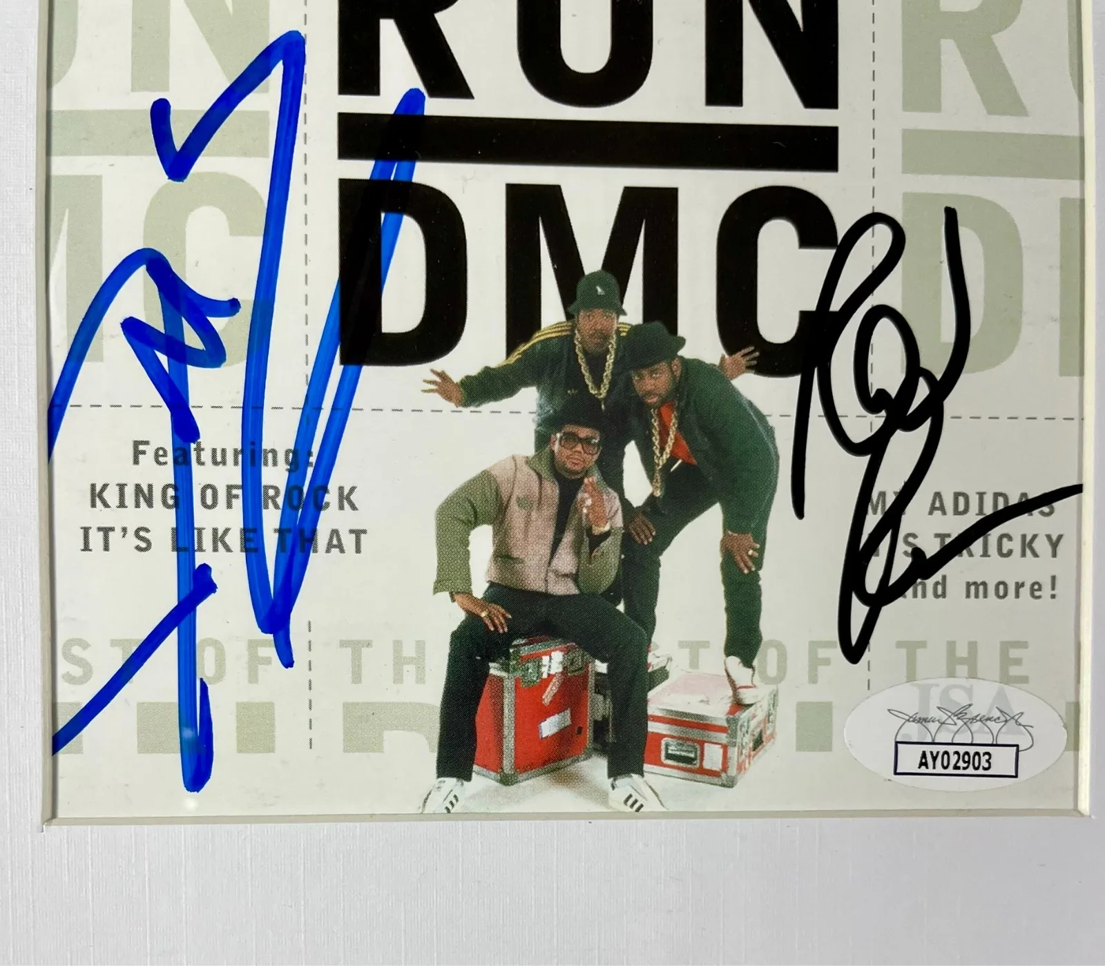 Rev Run — Rev Run & DMC Darryl McDaniels Signed The Best Of Run DMC CD Book Framed JSA COA, изображение 2