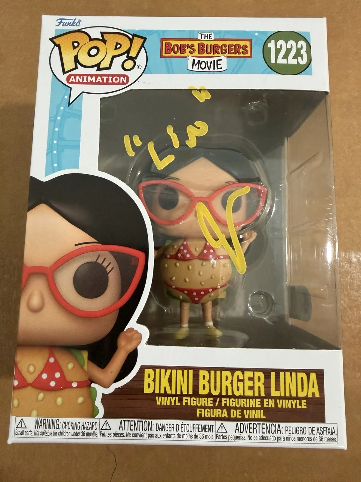 John Roberts Signed "Linda" Belcher Bob's Burger Funko Autograph Proof SWAU COA, image 4