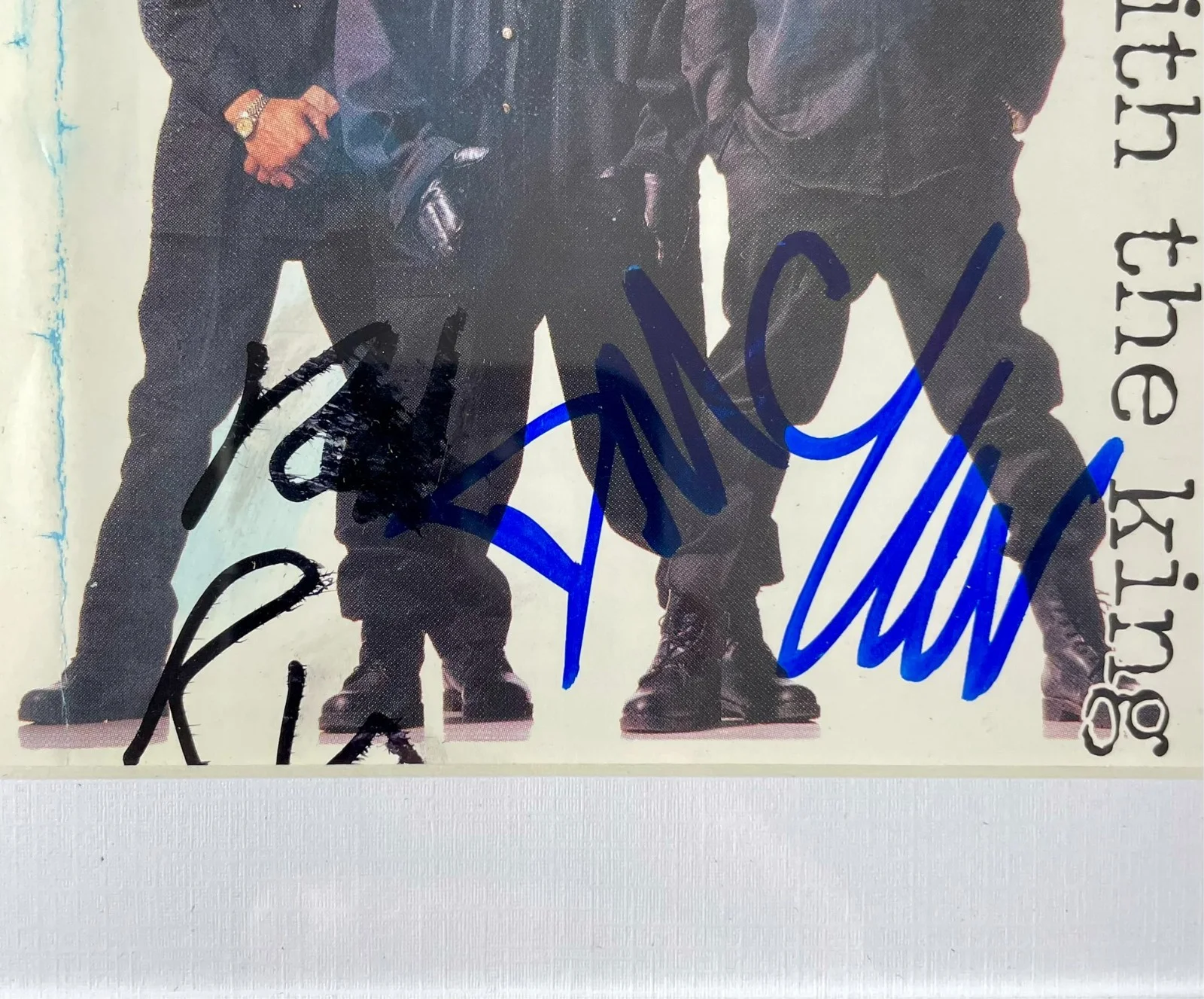 Rev Run — Rev Run & DMC Darryl Signed Run DMC Down With The King CD Booklet Framed JSA COA, image 2