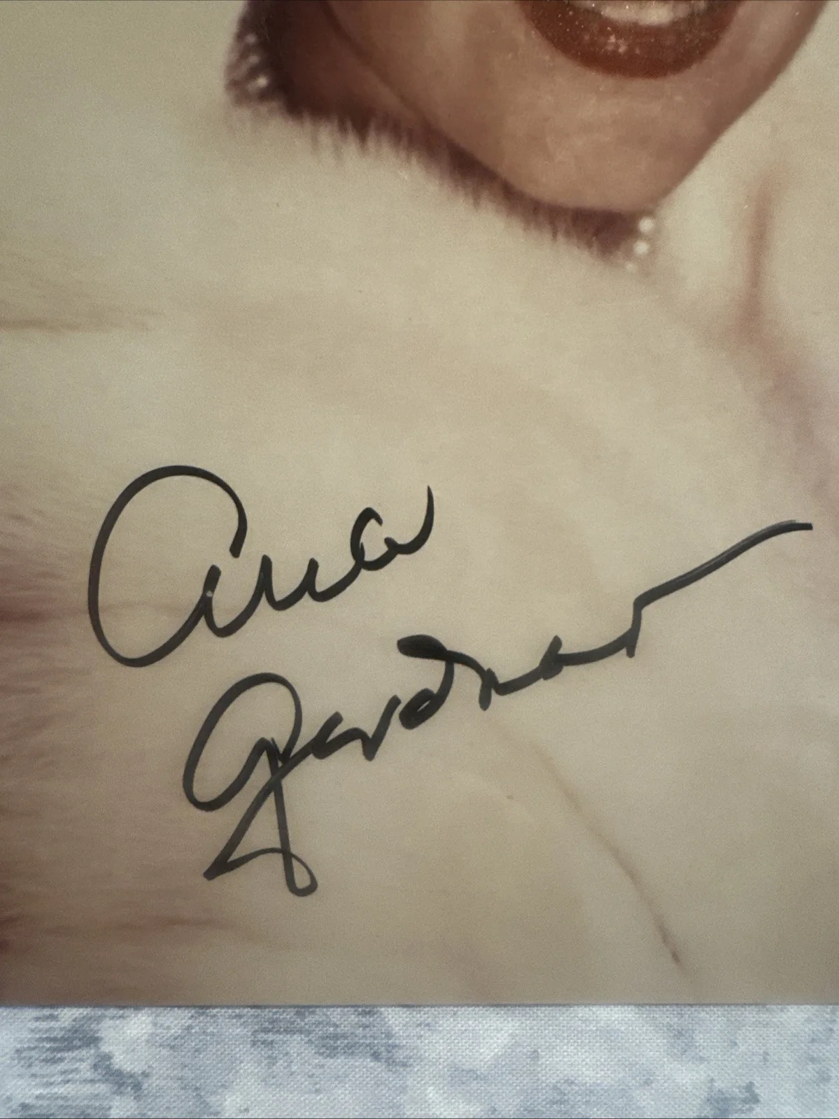 8 X 10 Autographed Photo Ava Gardner Vintage Movie Studio Still, image 2