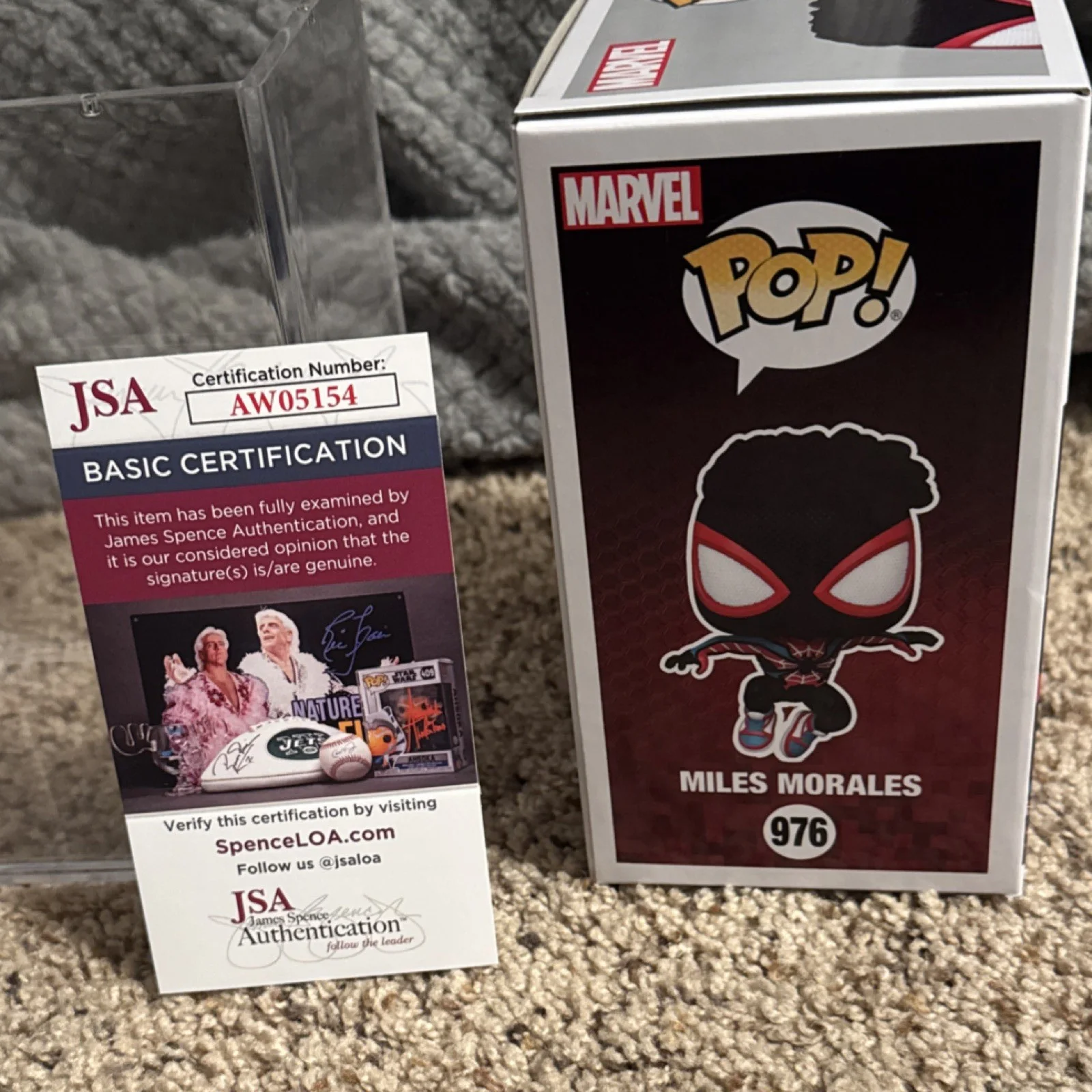 Miles Morales — Funko Pop Spider-Man 2 Miles Morales Signed Figure JSA Certified, image 5