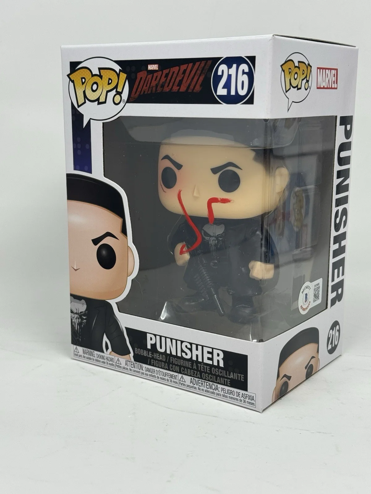 Jon Bernthal — Jon Bernthal Signed Punisher Funko Pop #216 Autograph Marvel Daredevil Beckett, image 3