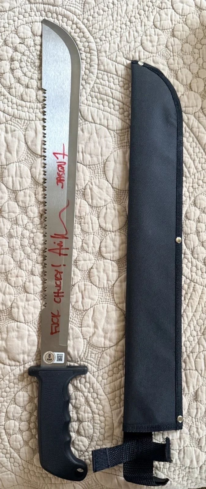 Ari Lehman — Ari Lehman Friday The 13th "Jason 1" Signed Machete Beckett BAS Witness, image 2