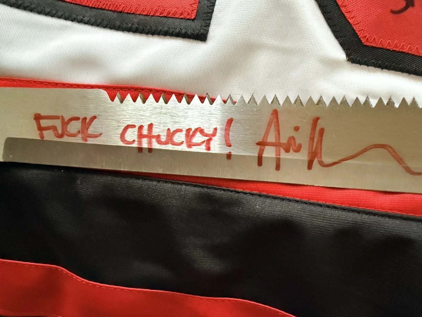 Ari Lehman — Ari Lehman Friday The 13th "Jason 1" Signed Machete Beckett BAS Witness, image 3