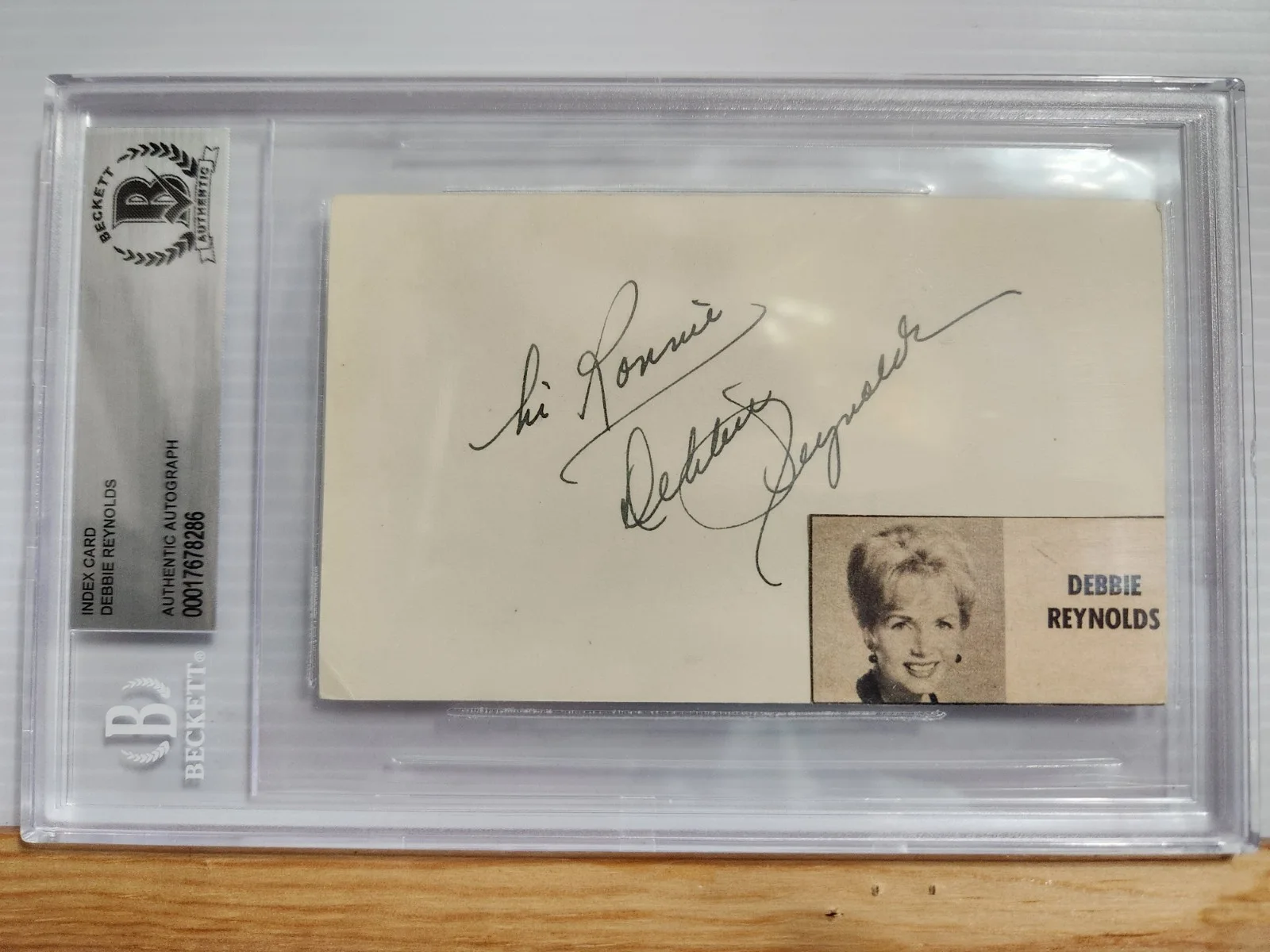Debbie Reynolds 2024 Historic Autographs Celebrity+Auto BECKETT, изображение 2
