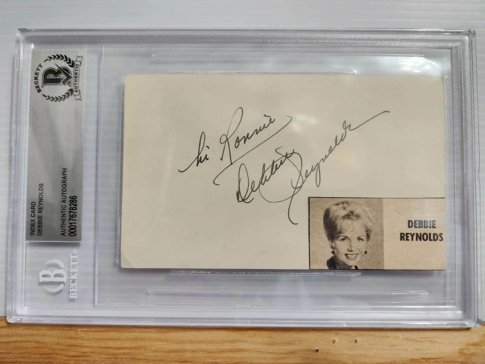 Debbie Reynolds 2024 Historic Autographs Celebrity+Auto BECKETT, изображение 3