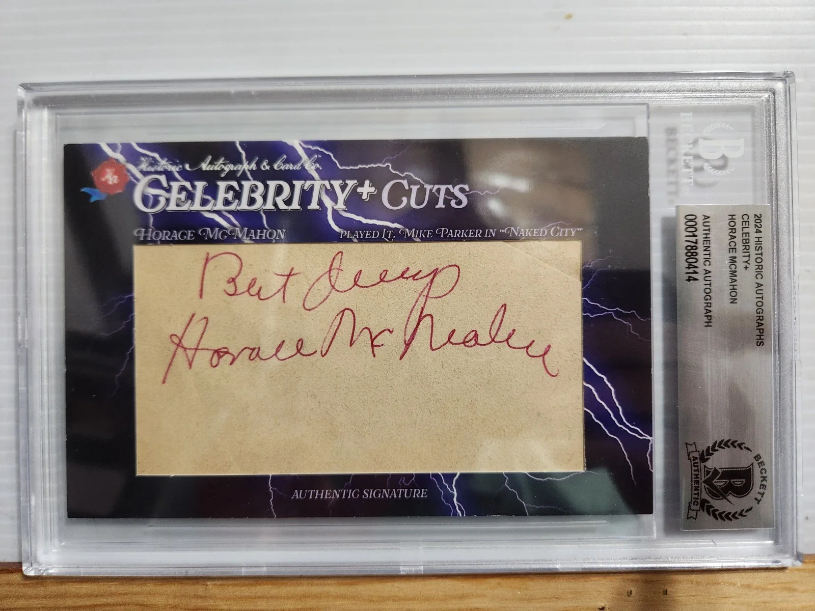Collette Lyons — Horace McMahon 2024 Historic Autographs Celebrity+Auto Naked City 1/1, изображение 2