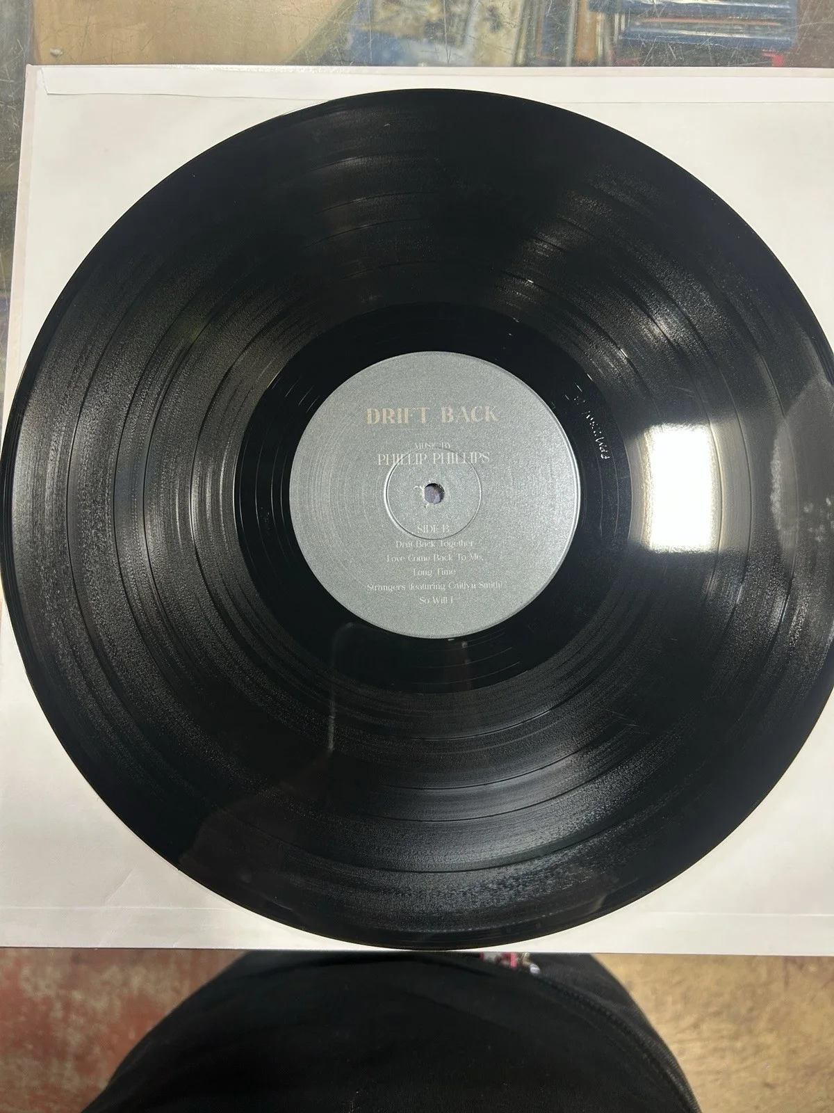 Autographed Drift Back LP signed by Phillip Phillips Vinyl JSA certified, image 4
