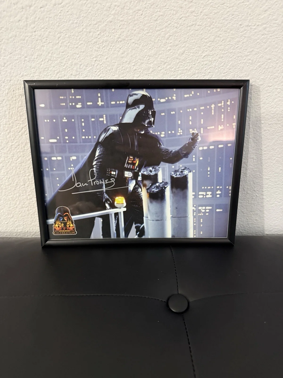 8x10 Official Pix Dave Prowse Vader Star Wars Opix Signed Framed Photo, изображение 2