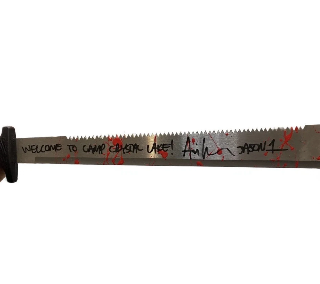 Ari Lehman — Ari Lehman autographed signed inscribed machete Friday the 13th JSA Jason, image 2