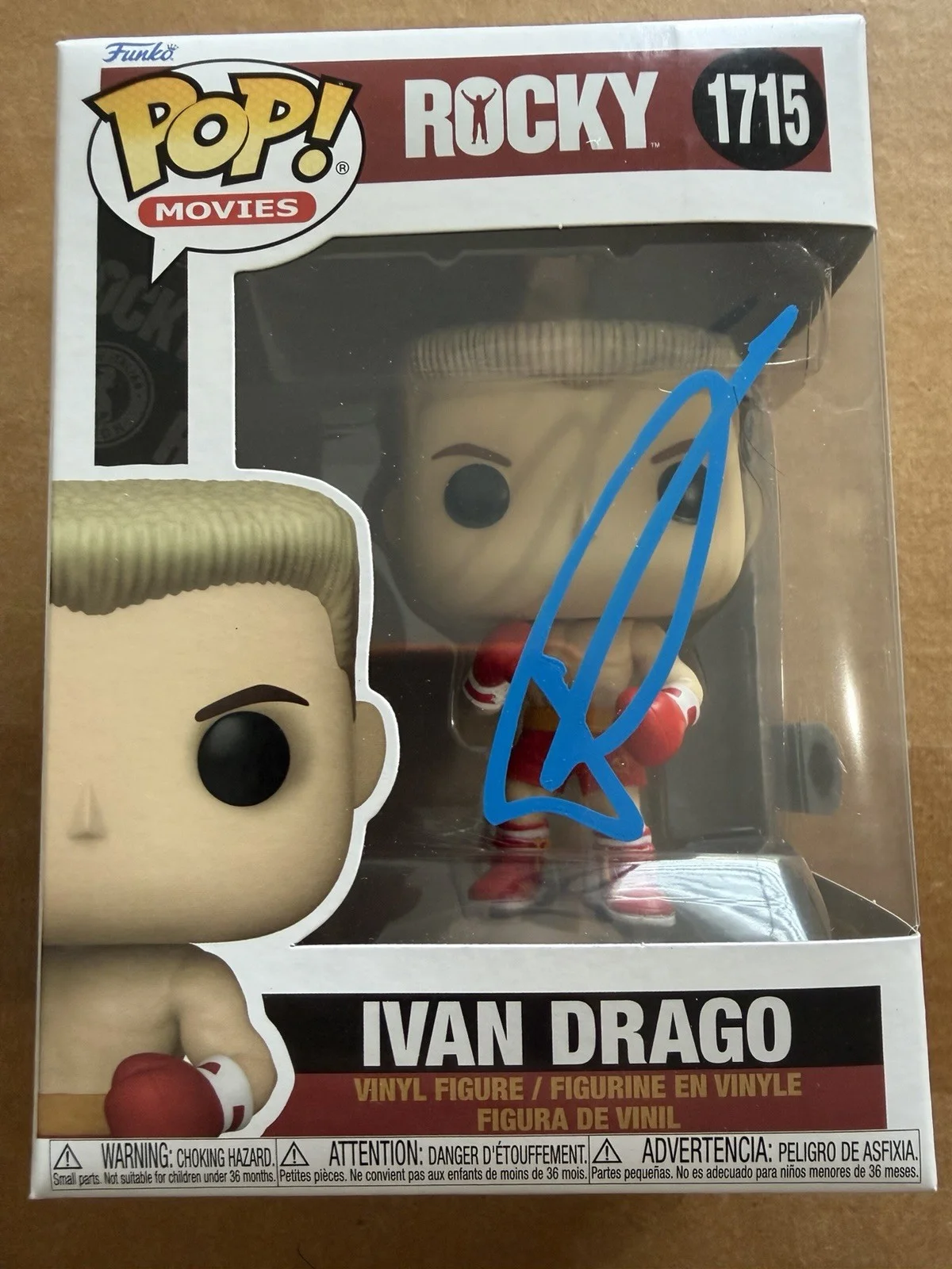 Dolph Lundgren Signed Ivan Drago Funko Rocky 1715 Autograph Proof SWAU COA, изображение 4