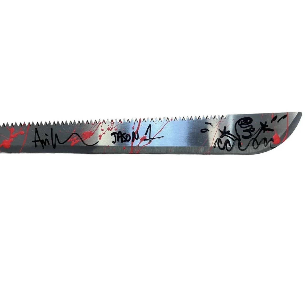 Ari Lehman — Ari Lehman autographed signed sketch inscribed machete Friday the 13th JSA Jason, image 2