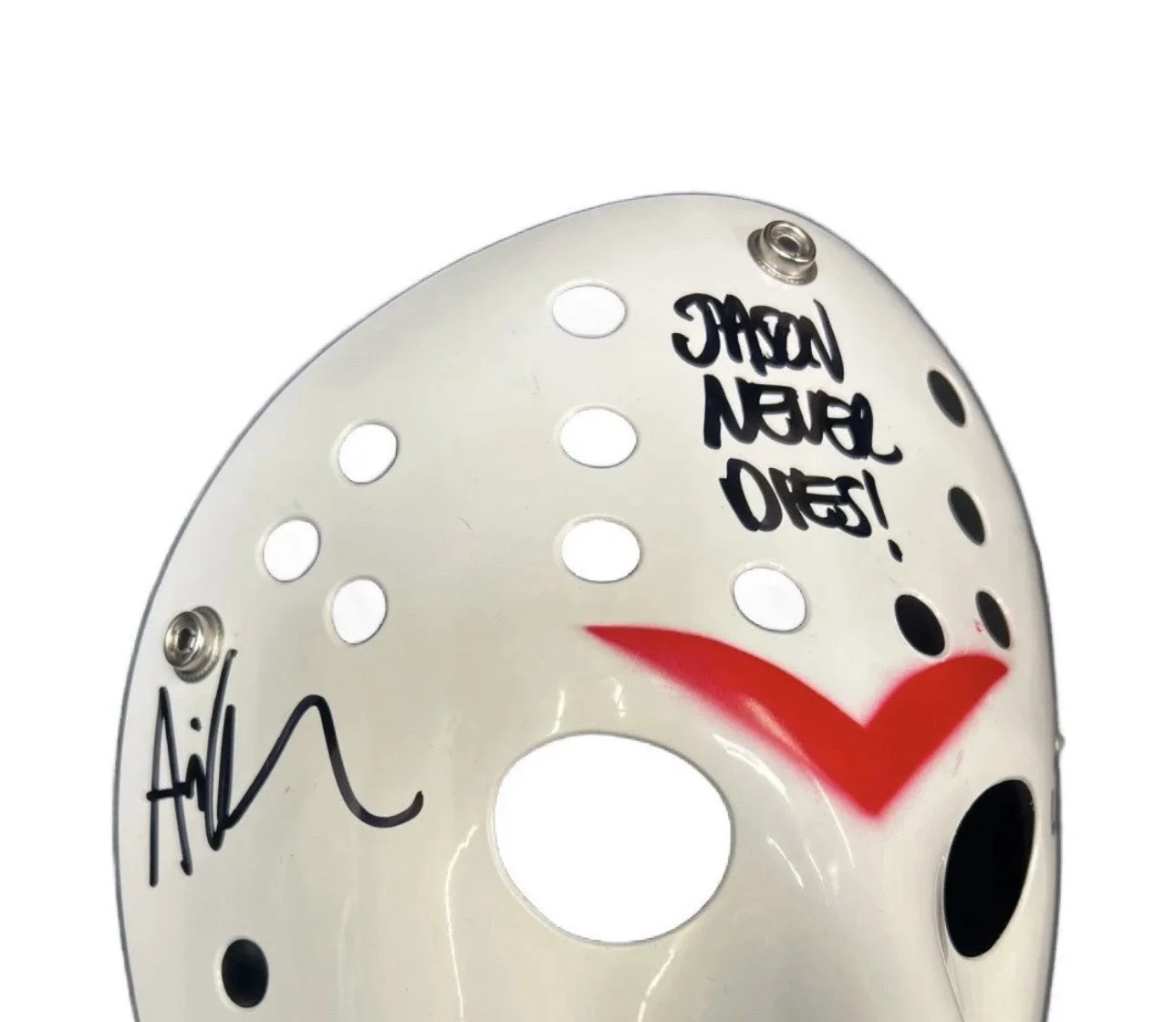 Ari Lehman — Ari Lehman autographed signed inscribed mask Jason Voorhees JSA Friday the 13th, изображение 2