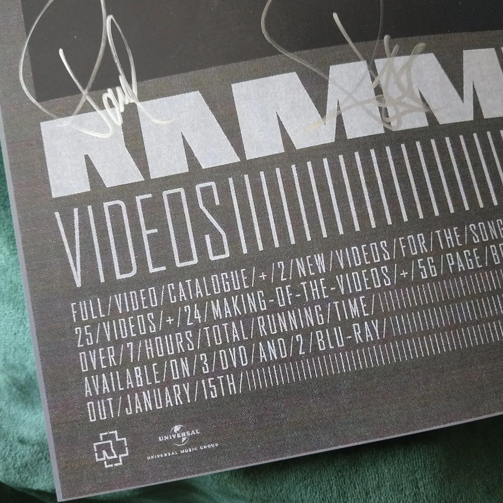 Signed Rammstein Promotional Poster from 2012 All members, image 5