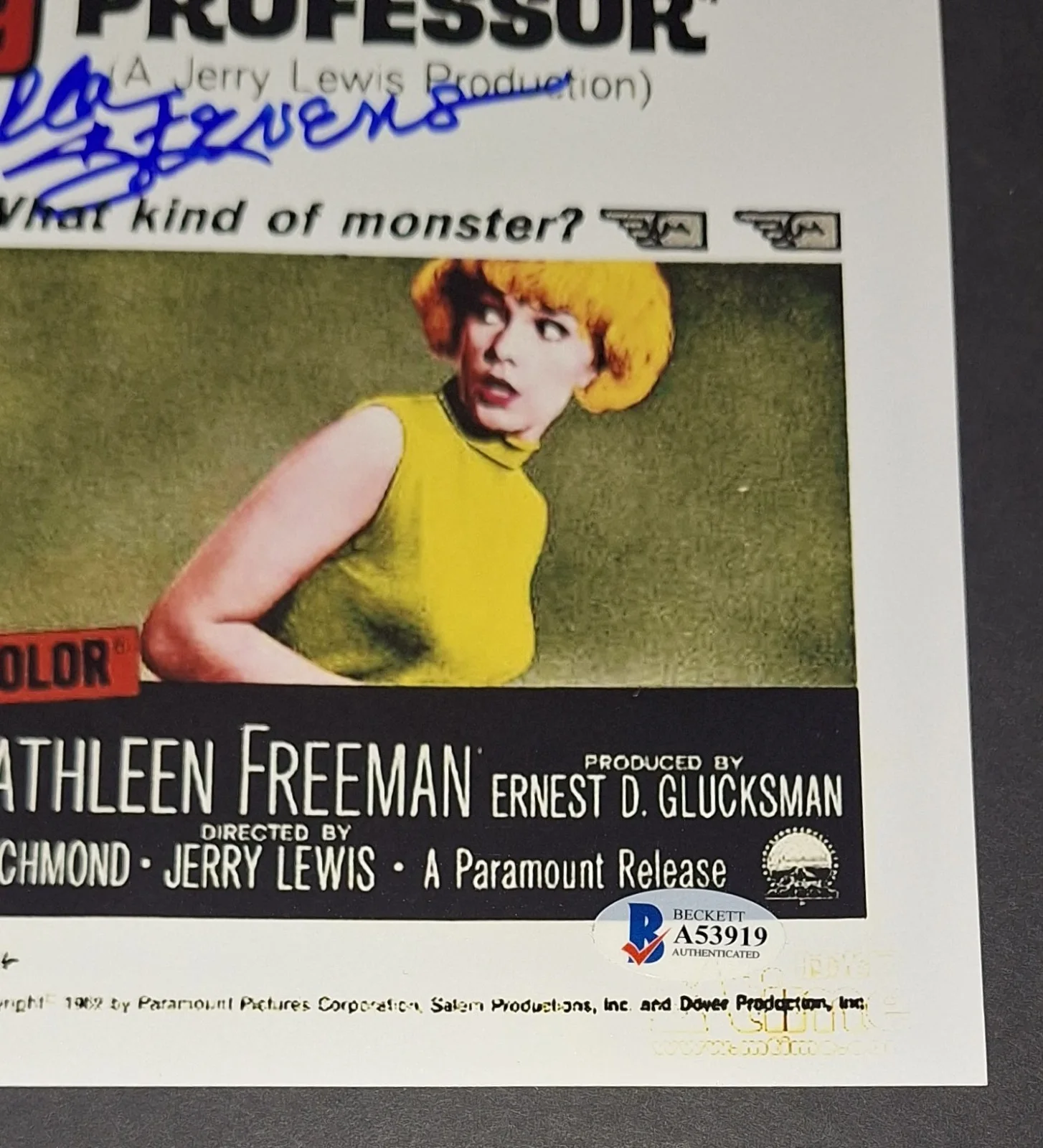 Jerry Lewis, Stella Stevens — Jerry Lewis and Stella Stevens Signed Autographed 11x14 Nutty Professor Beckett, изображение 4